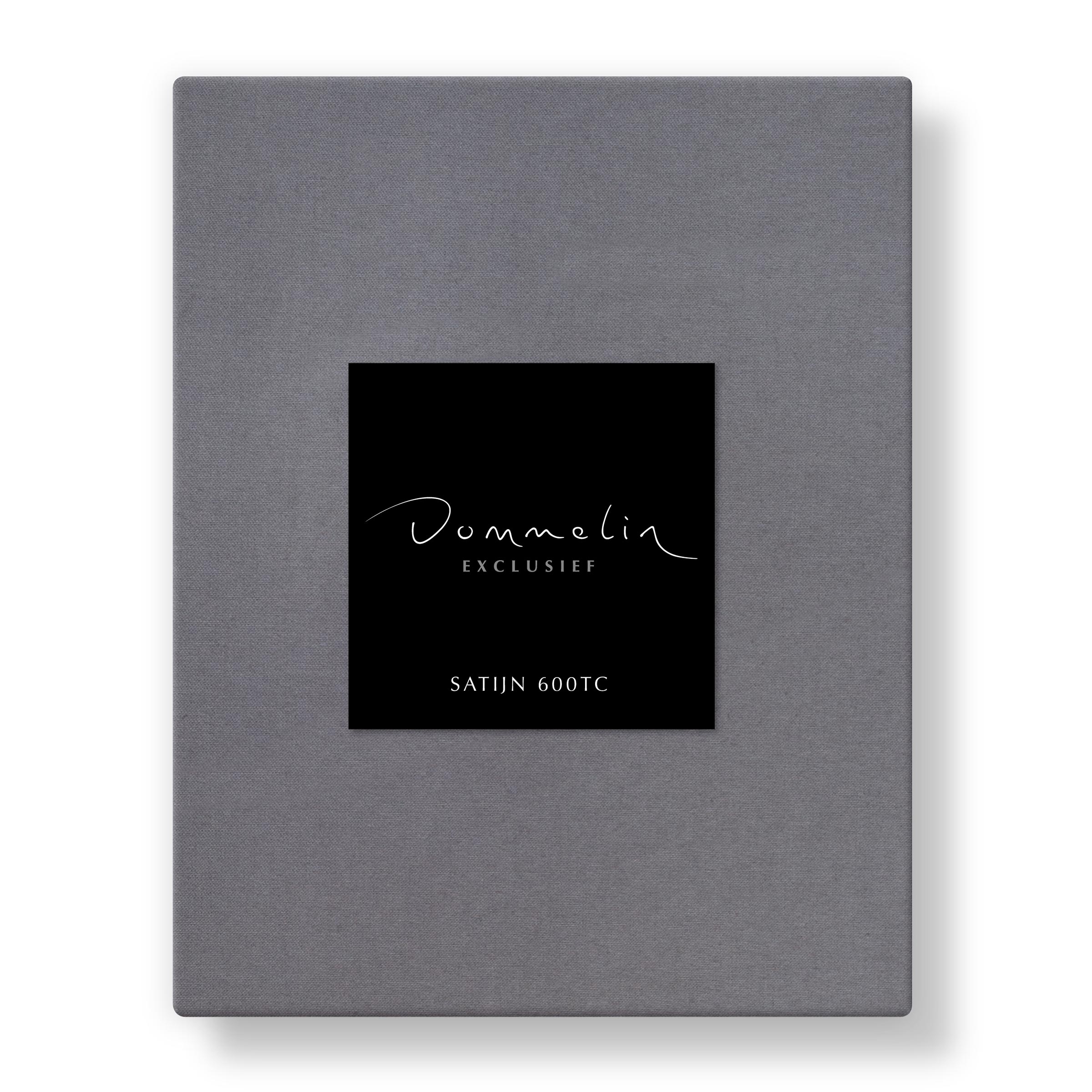 Dommelin Hoeslaken Hoge Hoek Satijn 600TC Zink