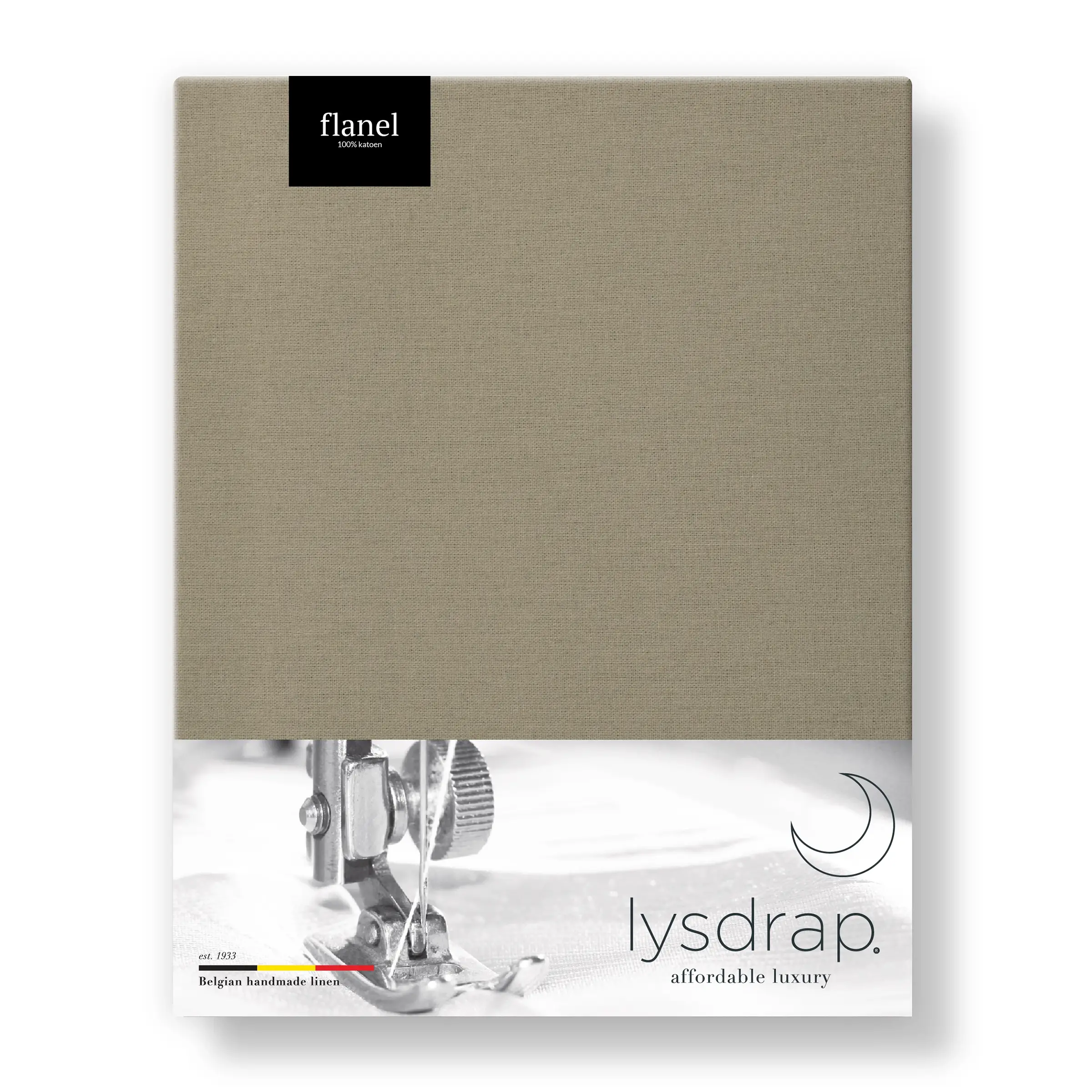 Lysdrap Topper Hoeslaken Flanel 140 gr/m2 Cobblestone