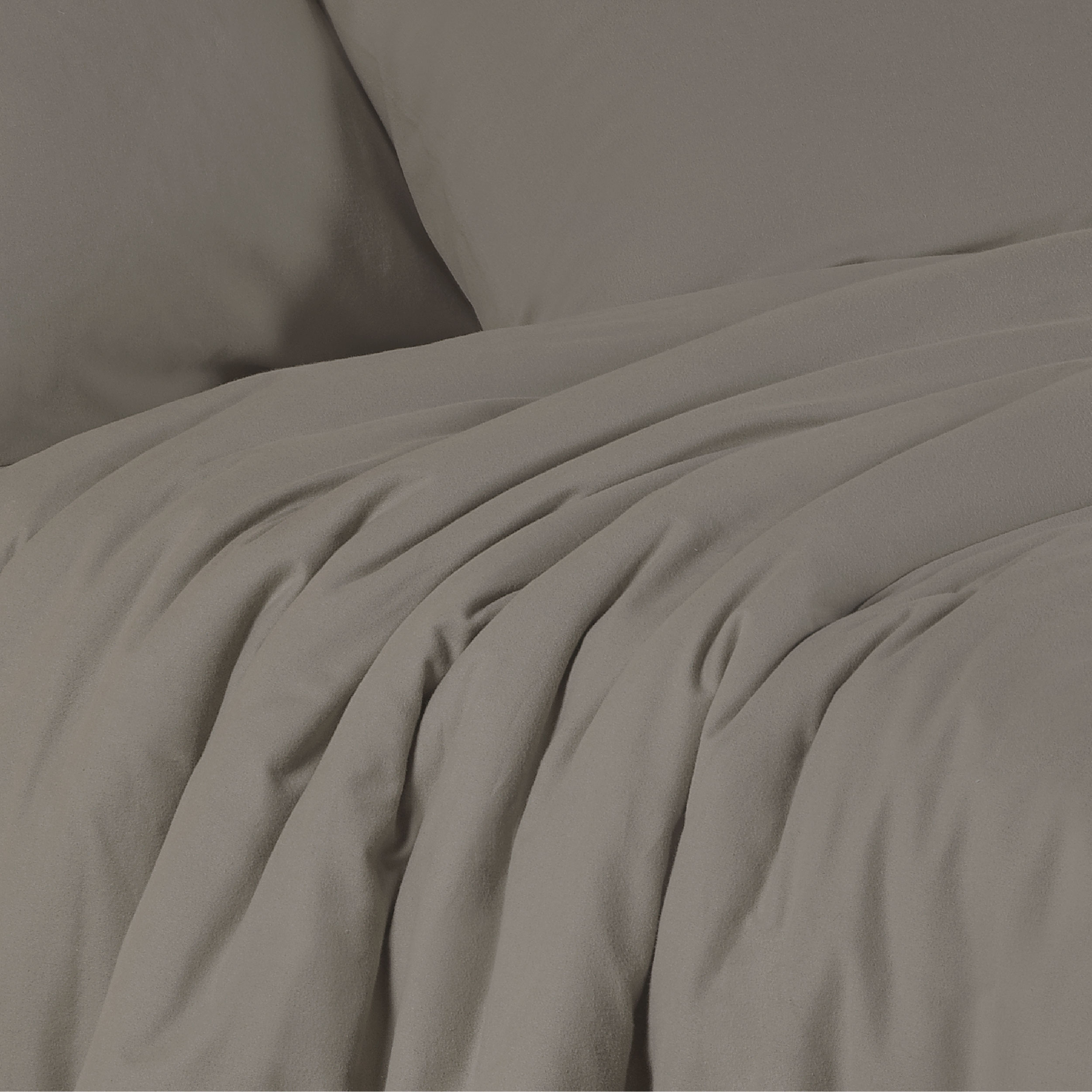 Dommelin Dekbedovertrek Set Flanel Taupe