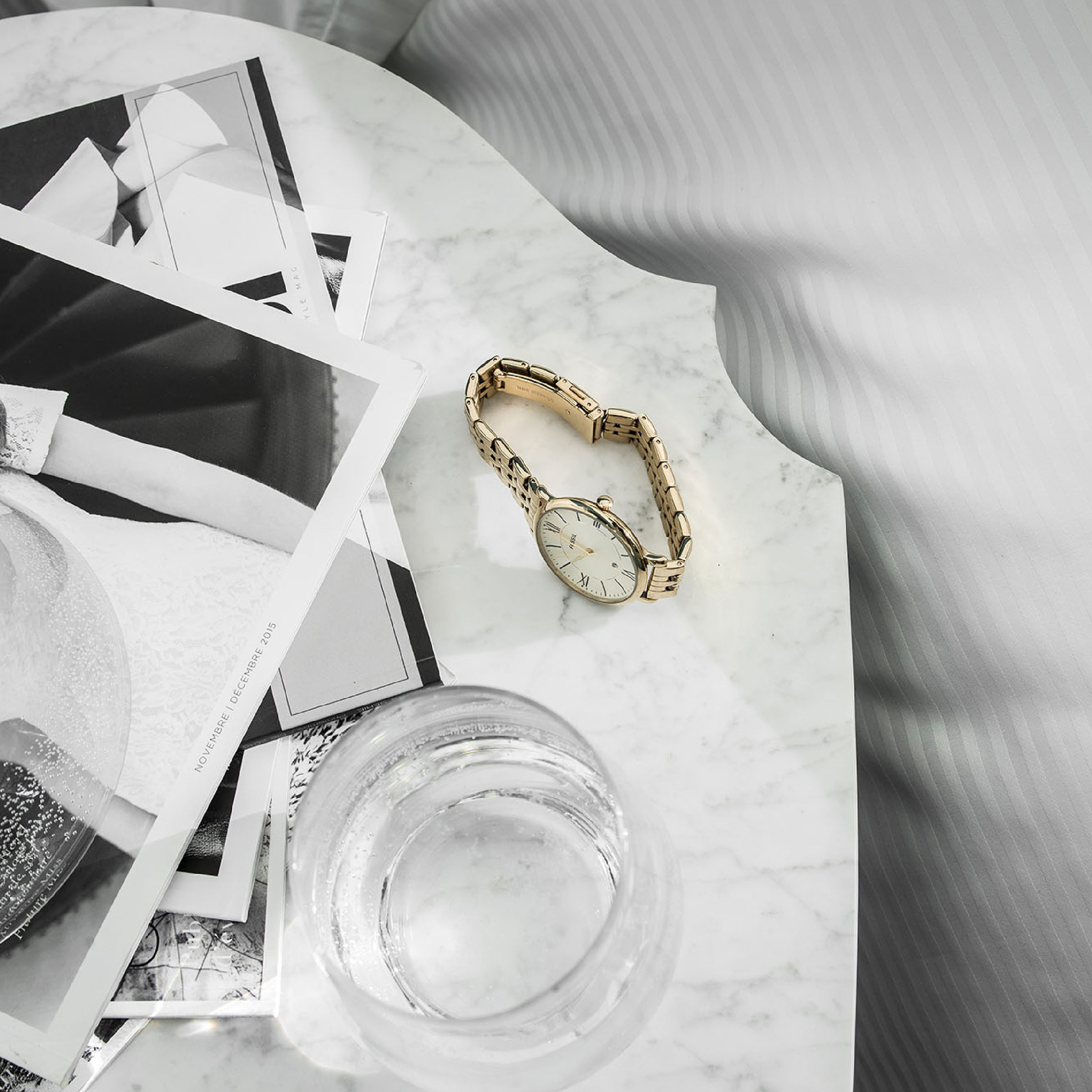 Essix Laken Grand Hotel Jacquard Satijn 300TC Zinc