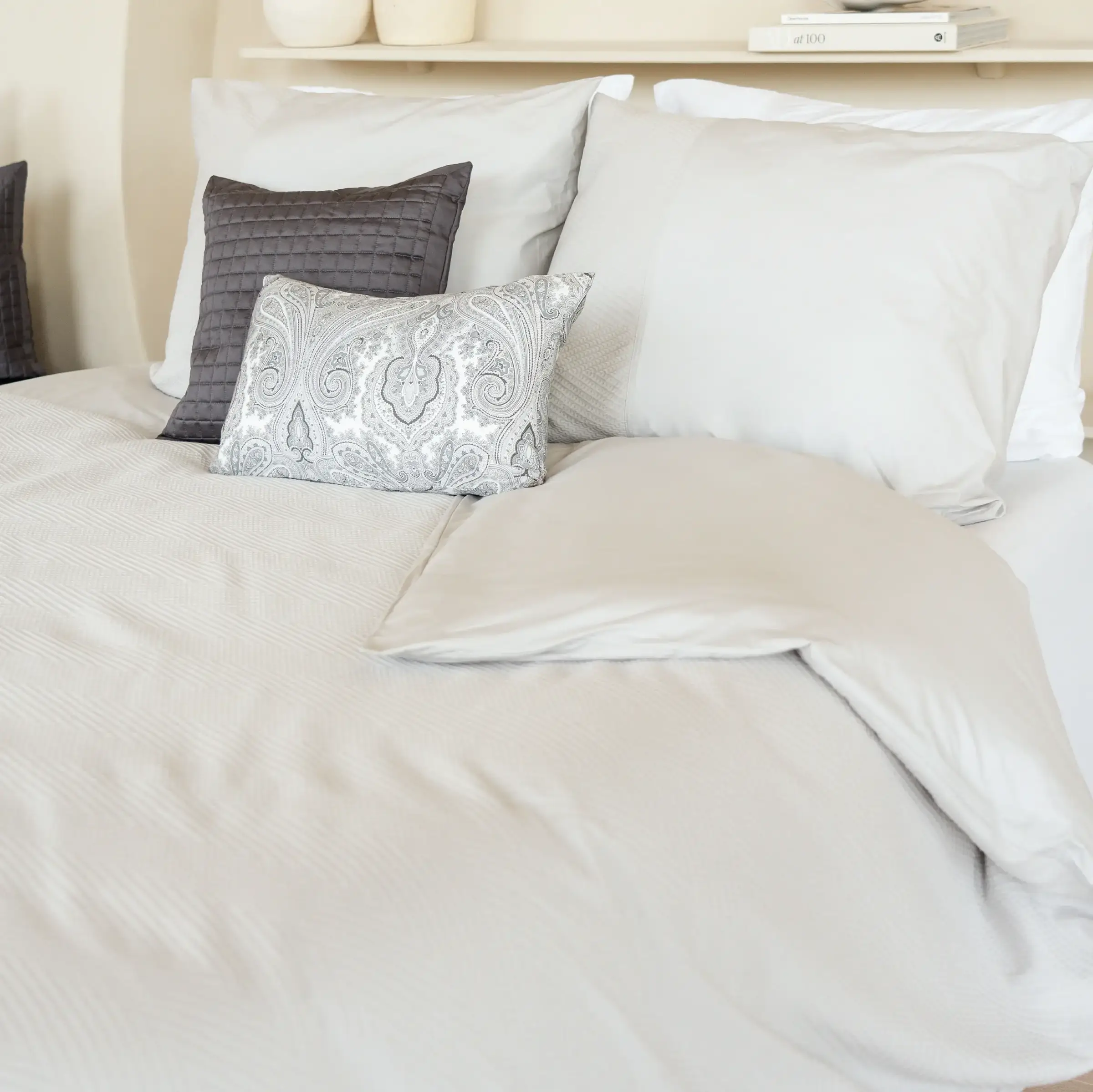 Dommelin Dekbedovertrekset Liva Percal 200TC Zilver