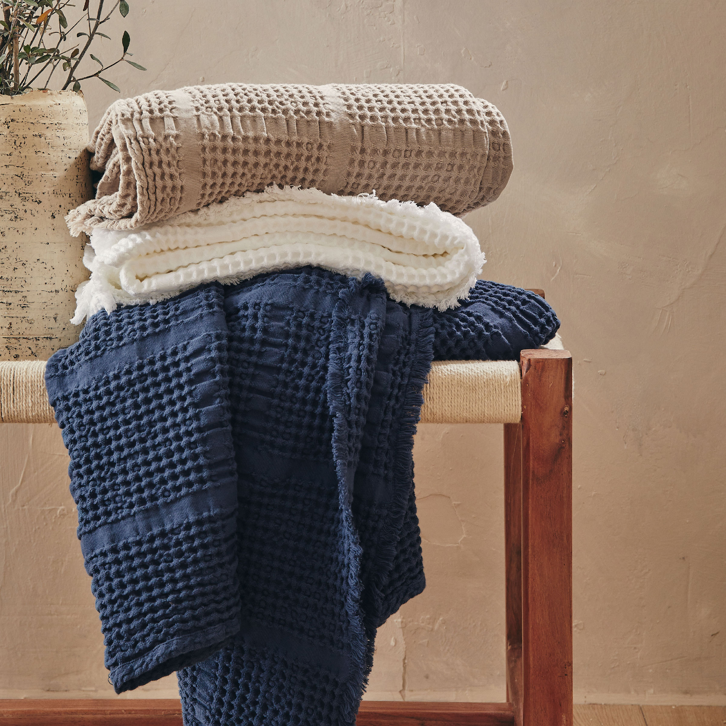 Essix Plaid Yogi Katoen Nuit 130 x 170 cm