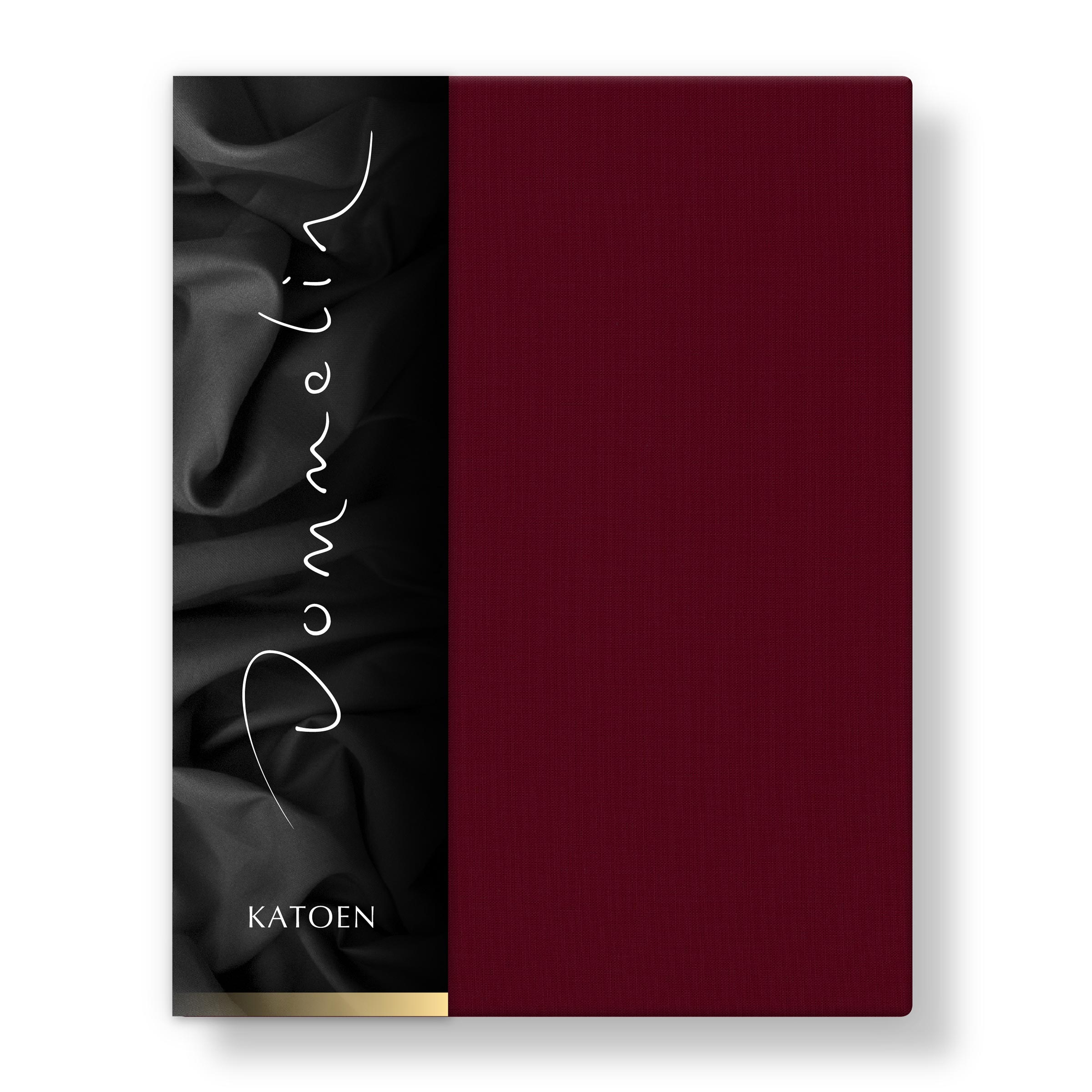 Dommelin Dubbel Split Topper Hoeslaken Katoen 180TC Bordeaux