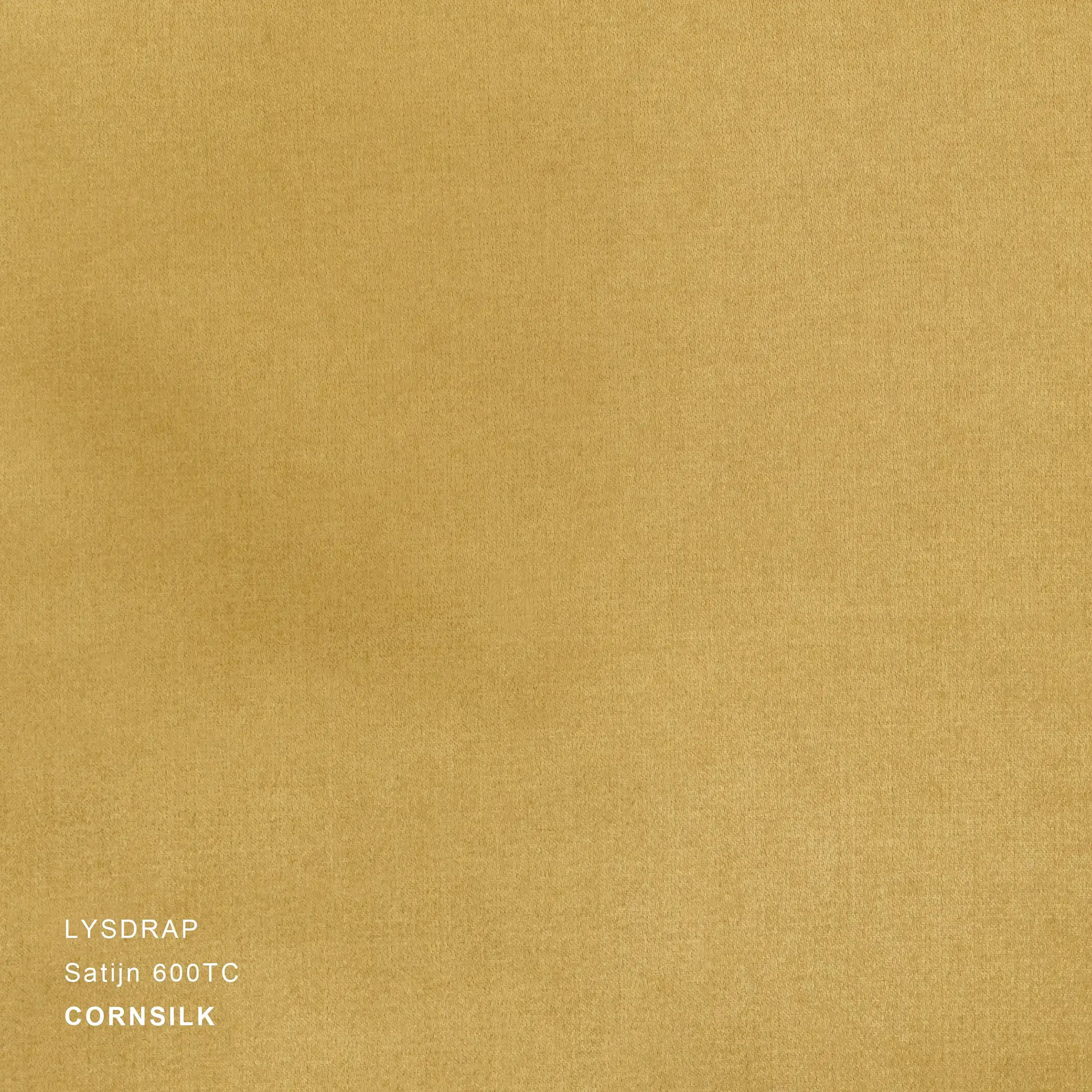Lysdrap Hoeslaken Hoge Hoek Satijn 600TC Cornsilk