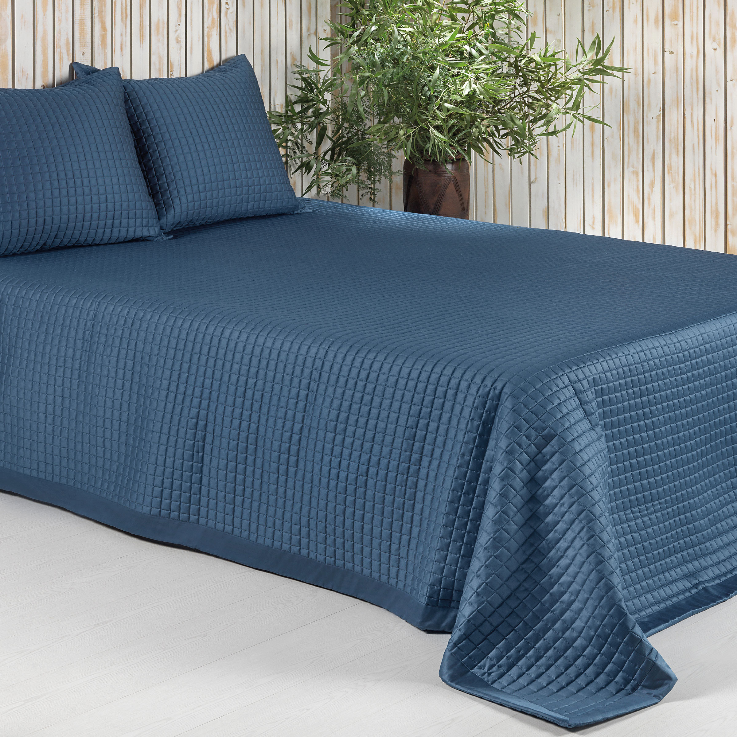 Dommelin Sprei Chicago Satijn 300TC Nachtblauw