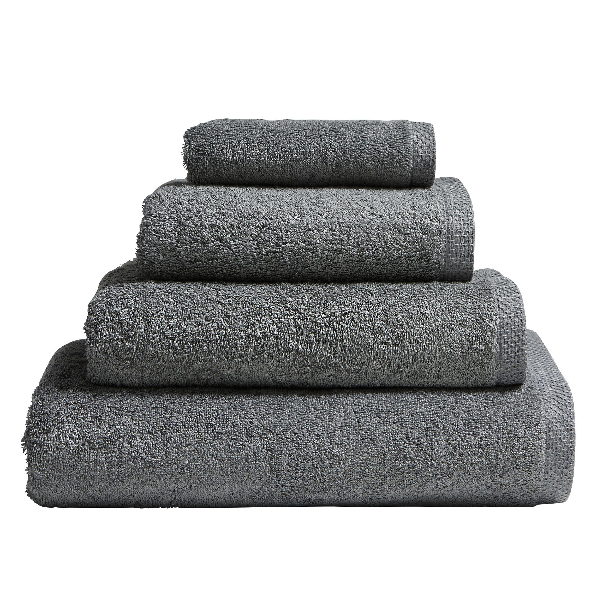 Essix Handdoek Aqua Katoen 530 gr/m2 Ardoise 55x100 (3st)