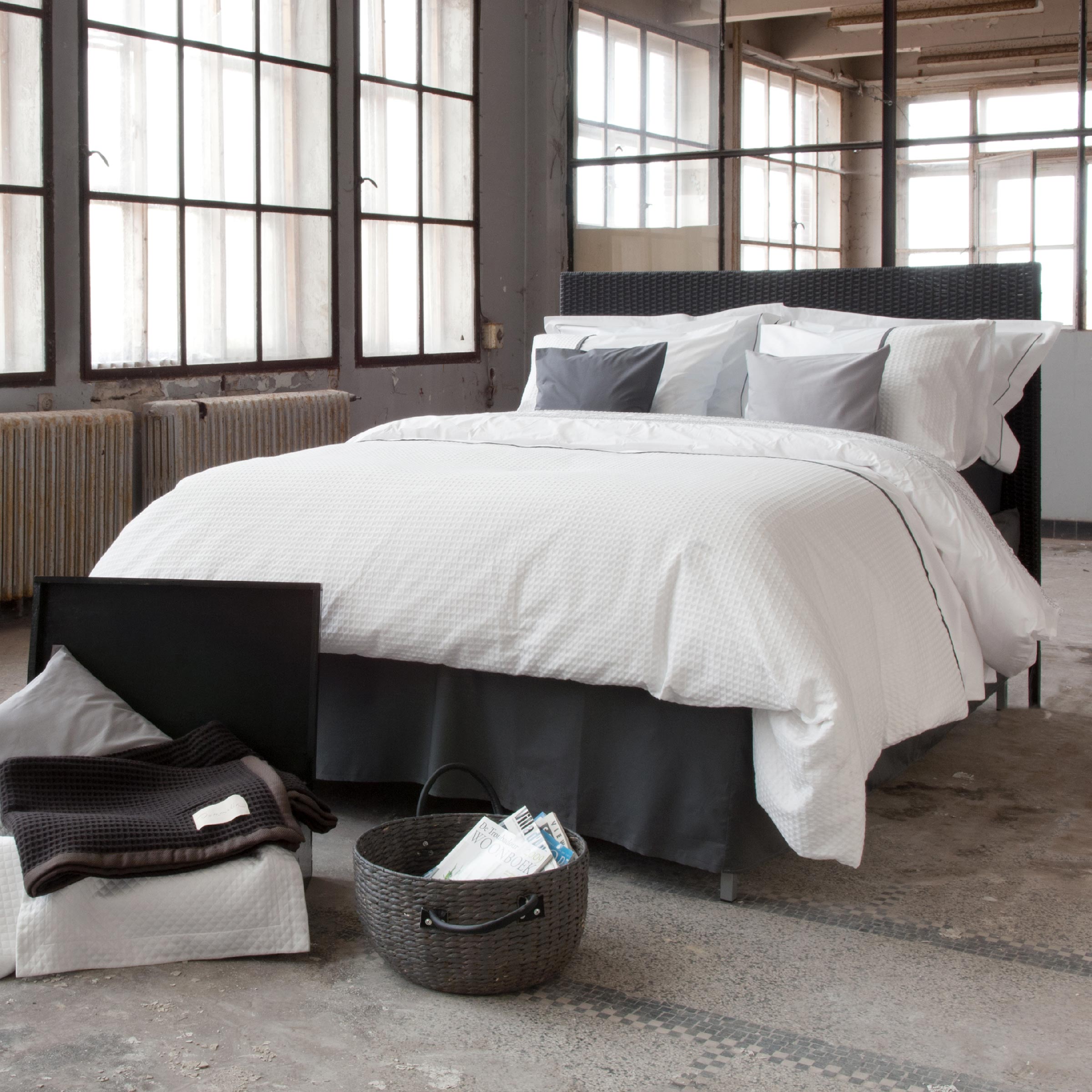 Dommelin Dekbedovertrekset Bari Percal 200TC Muisgrijs - Leisteengrijs