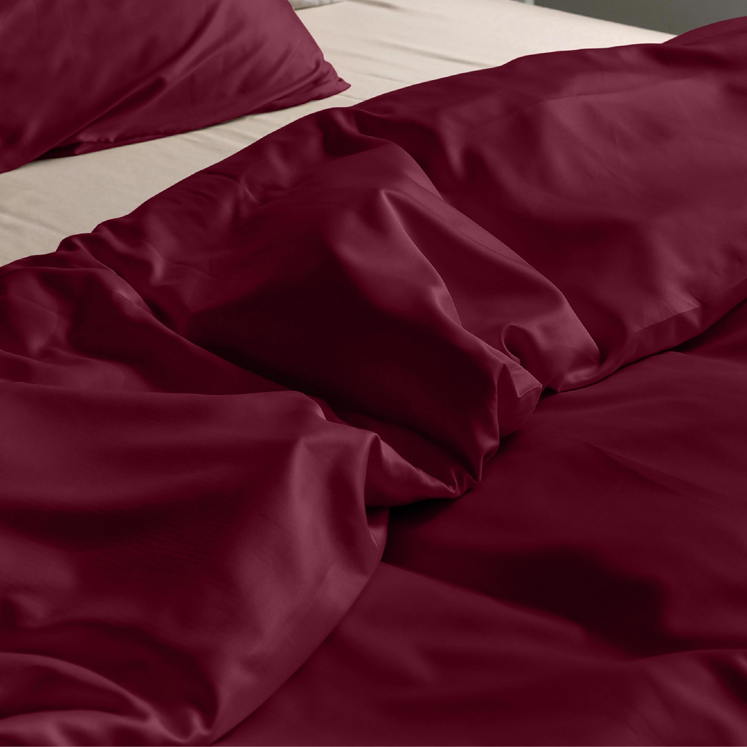 Dommelin Dekbedovertrek Set Satijn 300TC Rosso 