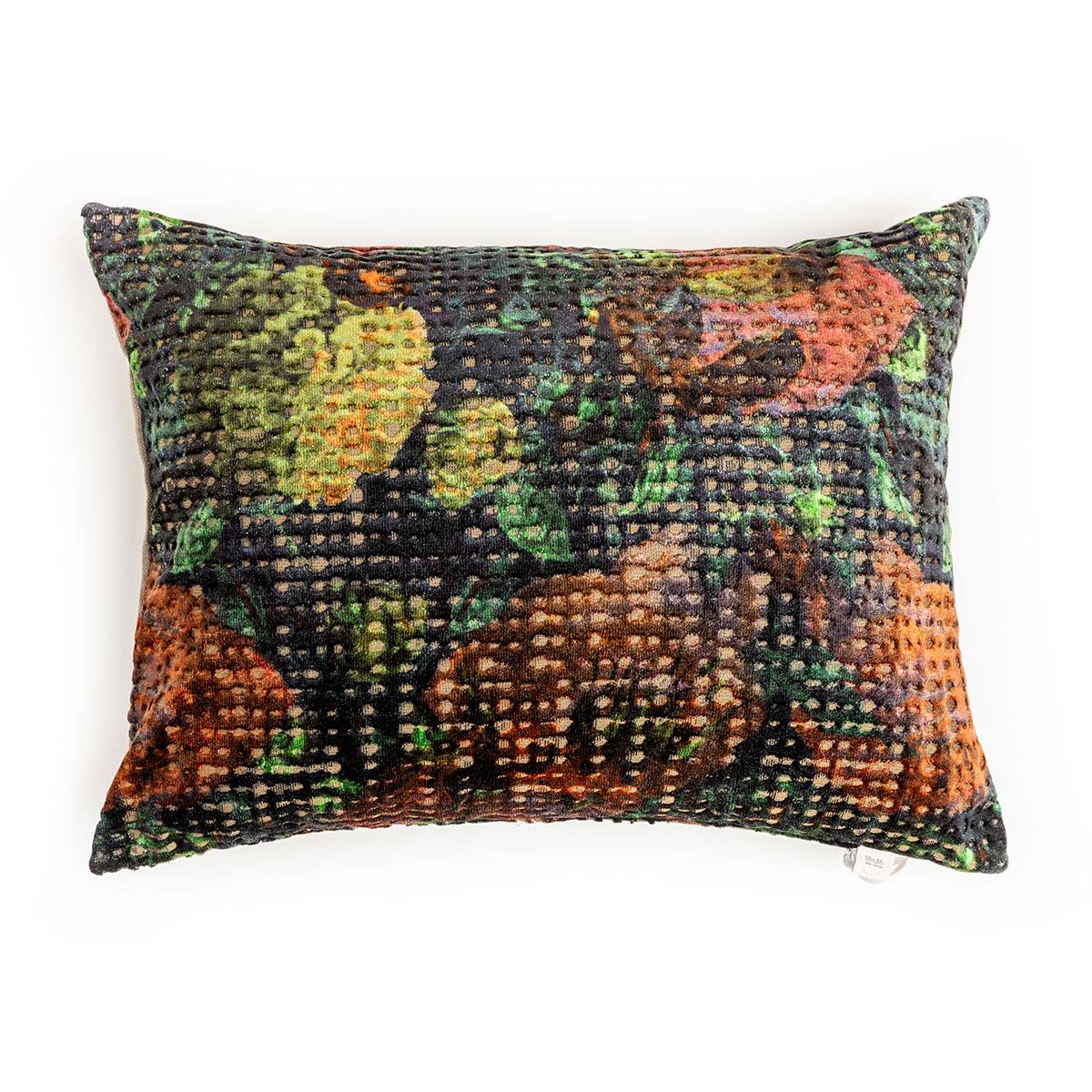 Mrs.Me Sierkussen Bloom Velours Brique Blue 45 x 60 cm