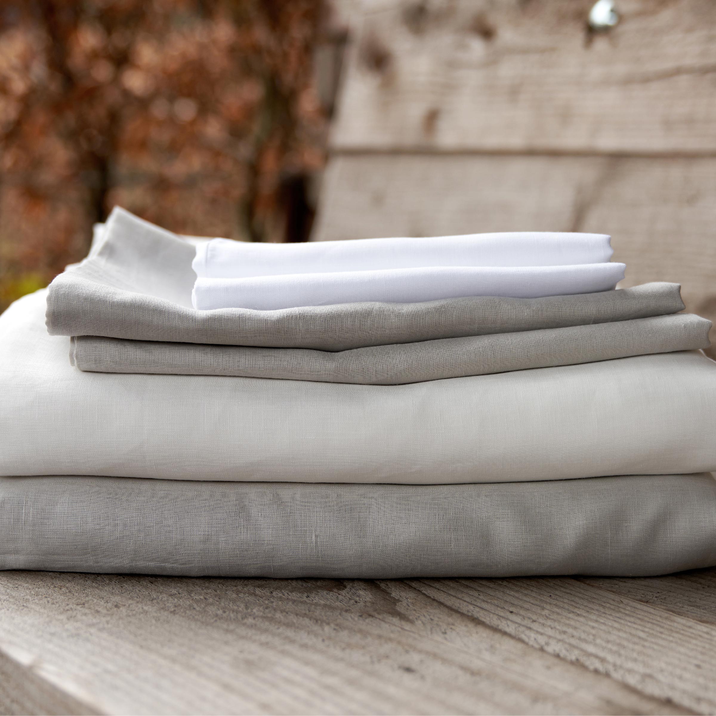 Dommelin Dubbel Split Topper Hoeslaken Organic Linnen Platinum    