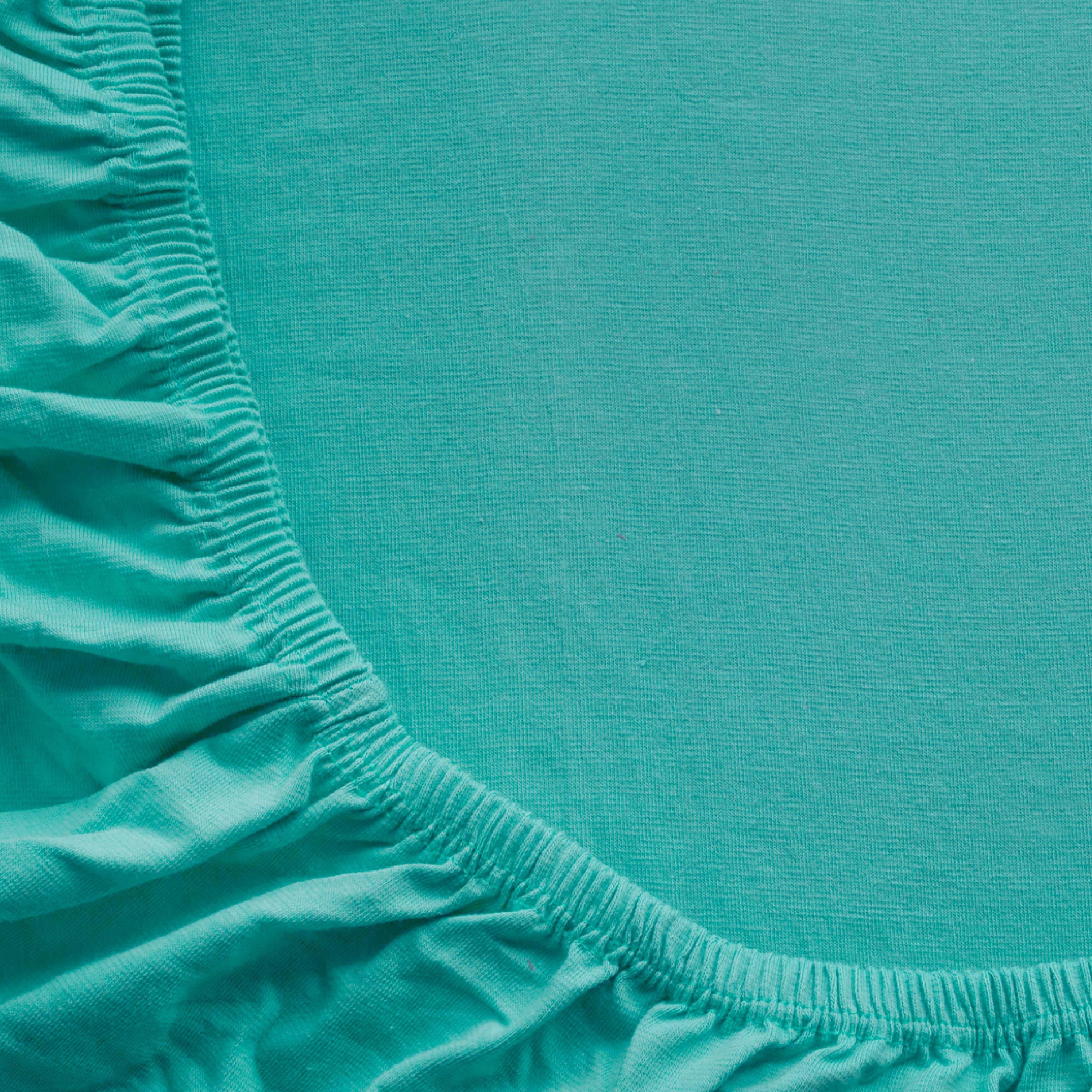 Dommelin Split Hoeslaken Jersey Finest Turquoise  