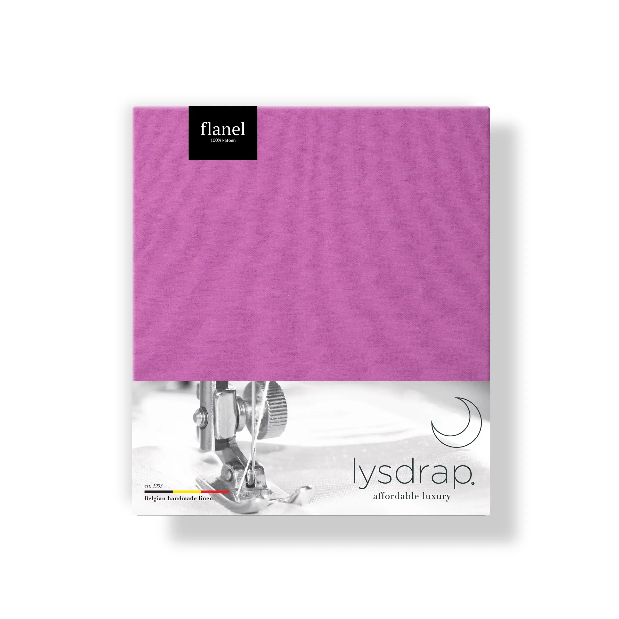 Lysdrap Kussensloop Volant Virgo Flanel 140 gr/m2 Fuchsia