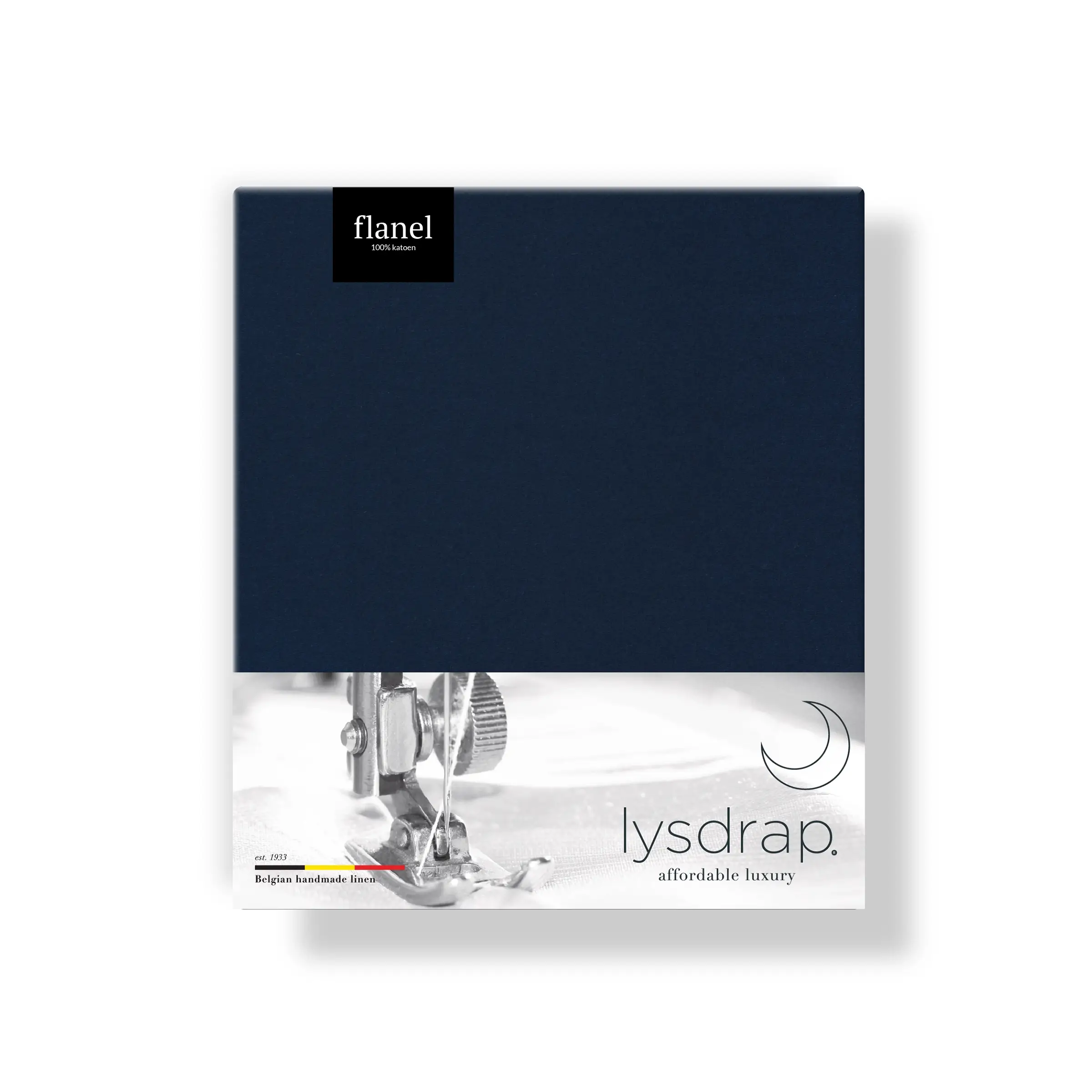 Lysdrap Kussensloop Volant Virgo Flanel 140 gr/m2 Navy