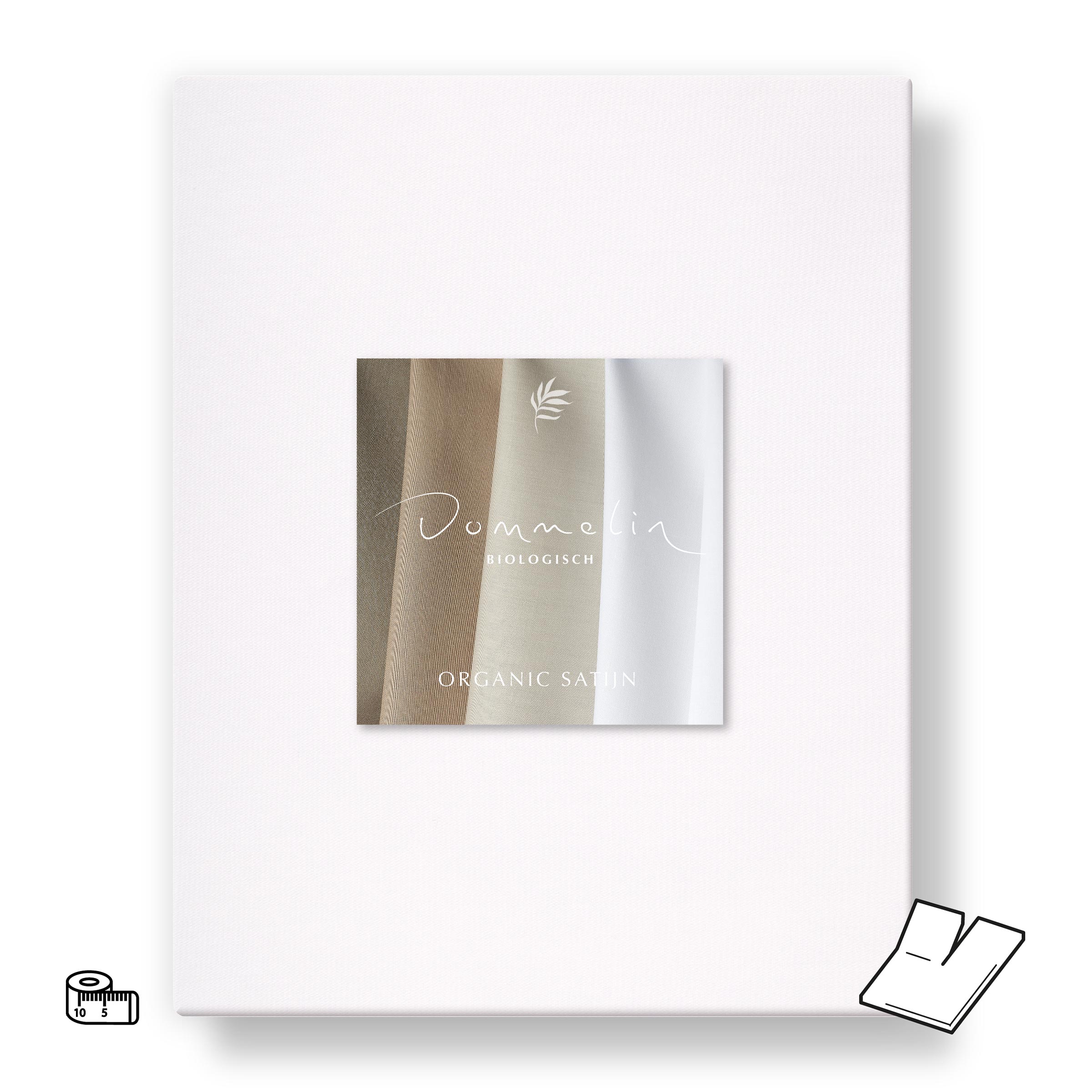 Dommelin Split Topper Hoeslaken op Maat Organic Satijn 300TC