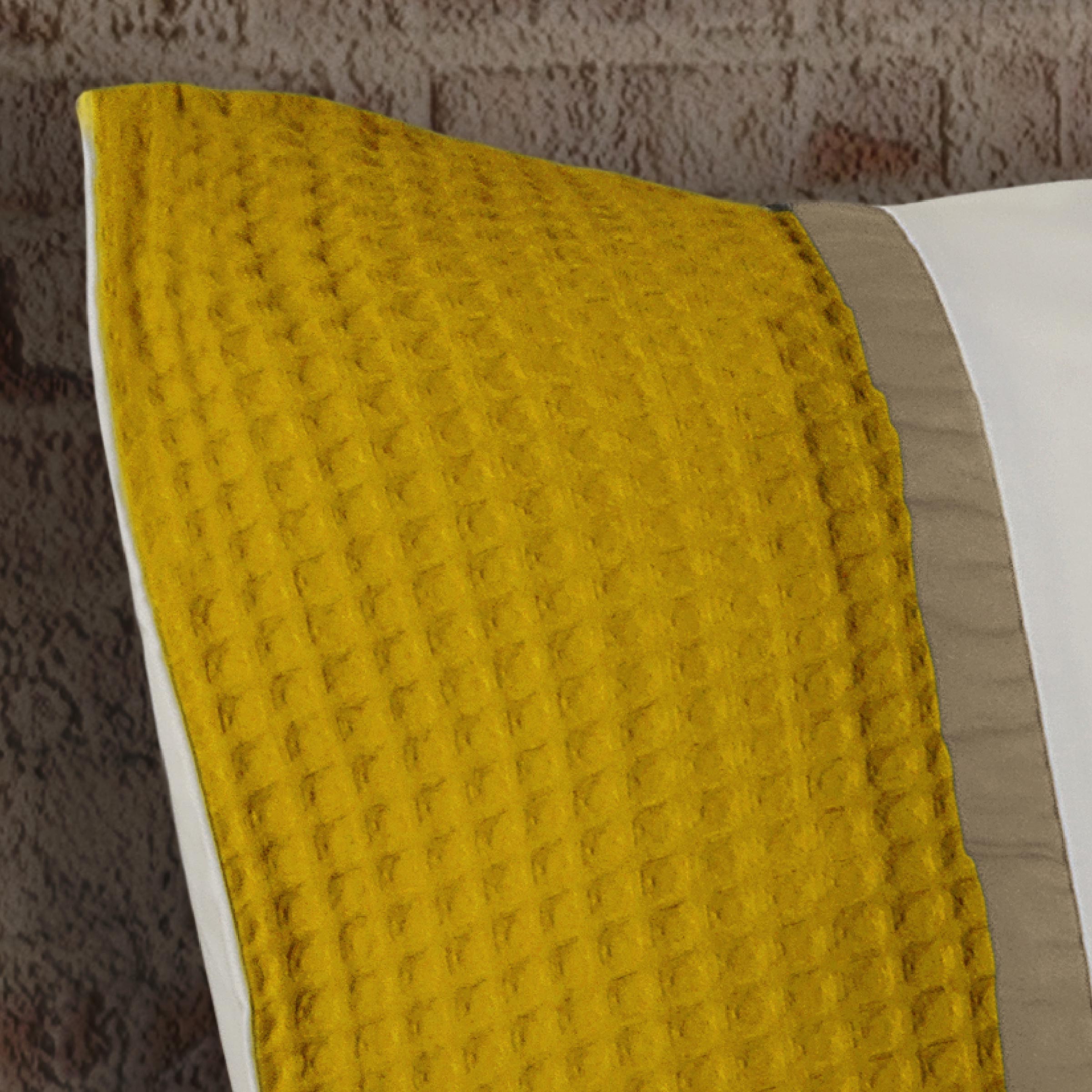 Dommelin Kussensloop Bari Percal 200TC Ecru - Ambergeel 60 x 70 cm