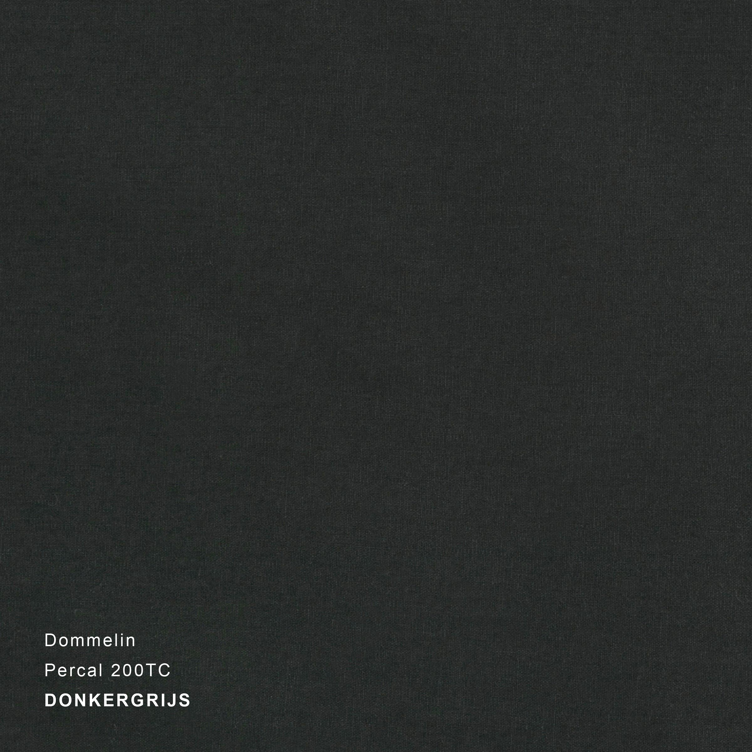Dommelin Dekbedovertrek Percal 200TC Donkergrijs