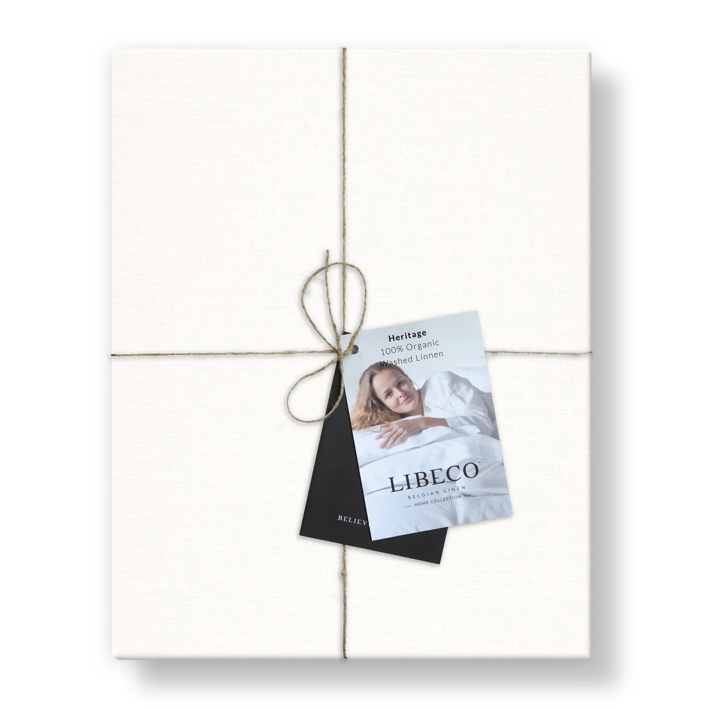 Libeco Hoeslaken Heritage Organic Washed Linnen 190 gr/m2 Wit H33