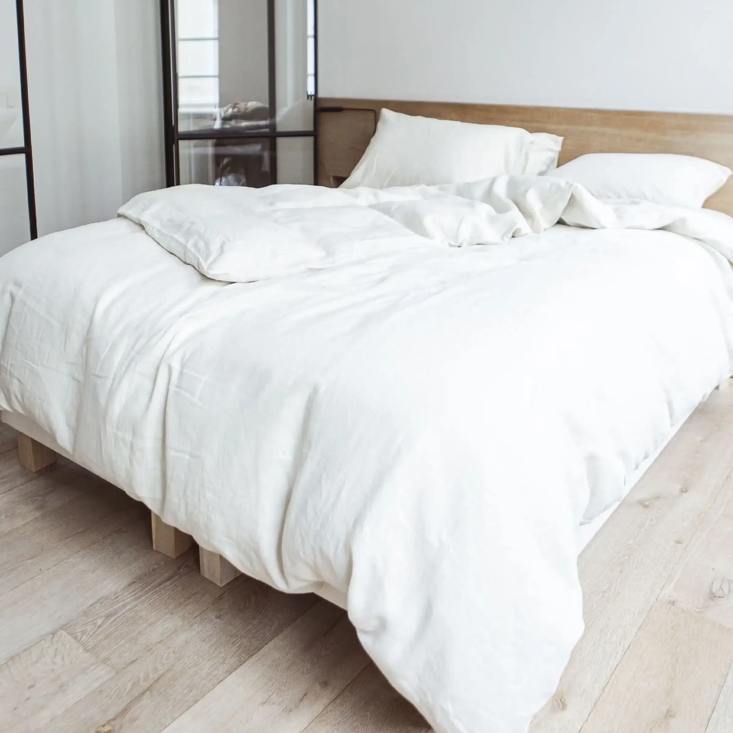 Libeco Dekbedovertrek Madison Washed Linnen 175 gr/m2 White Sand