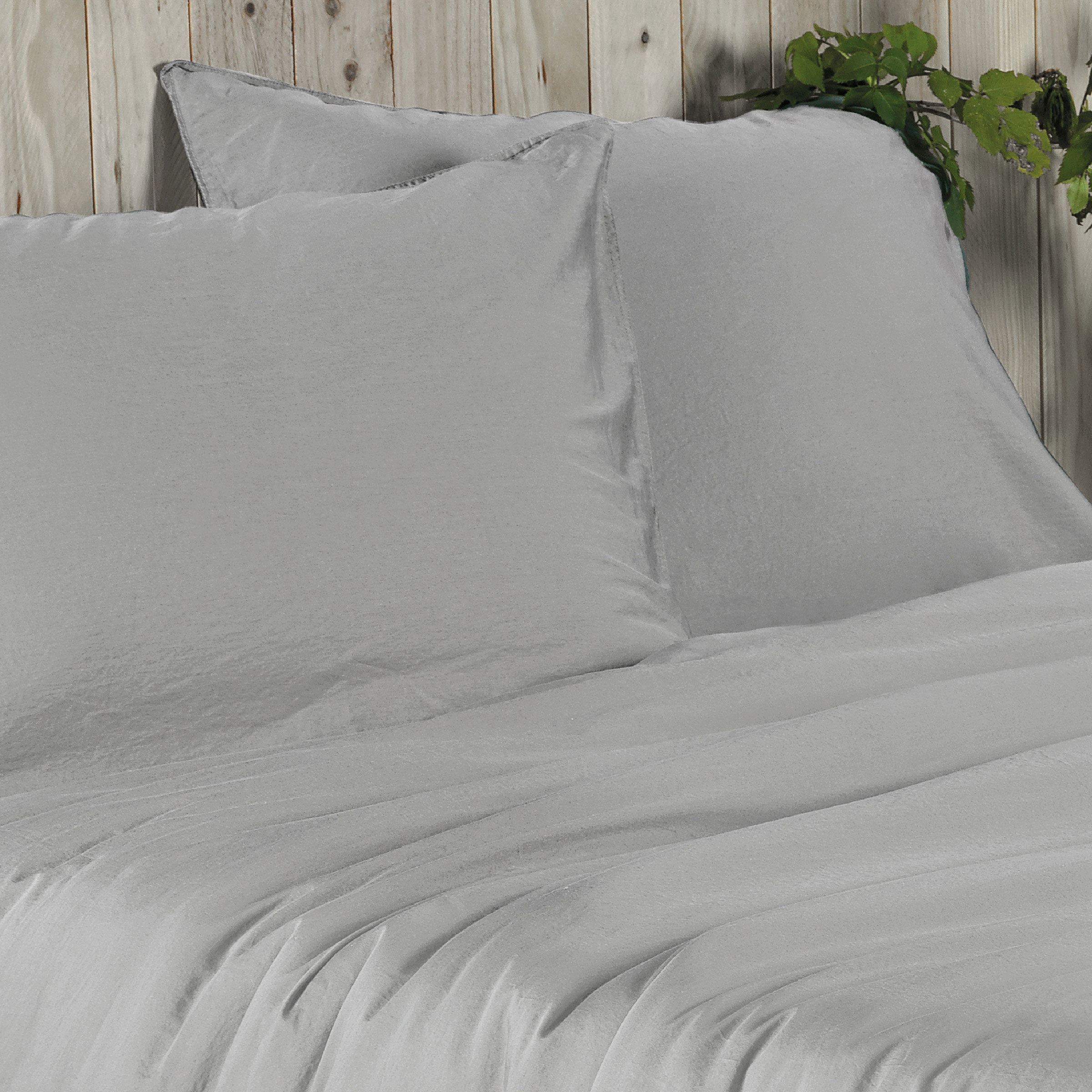 Dommelin Dekbedovertrekset Lavado Stonewashed Satijn 300TC Zilver