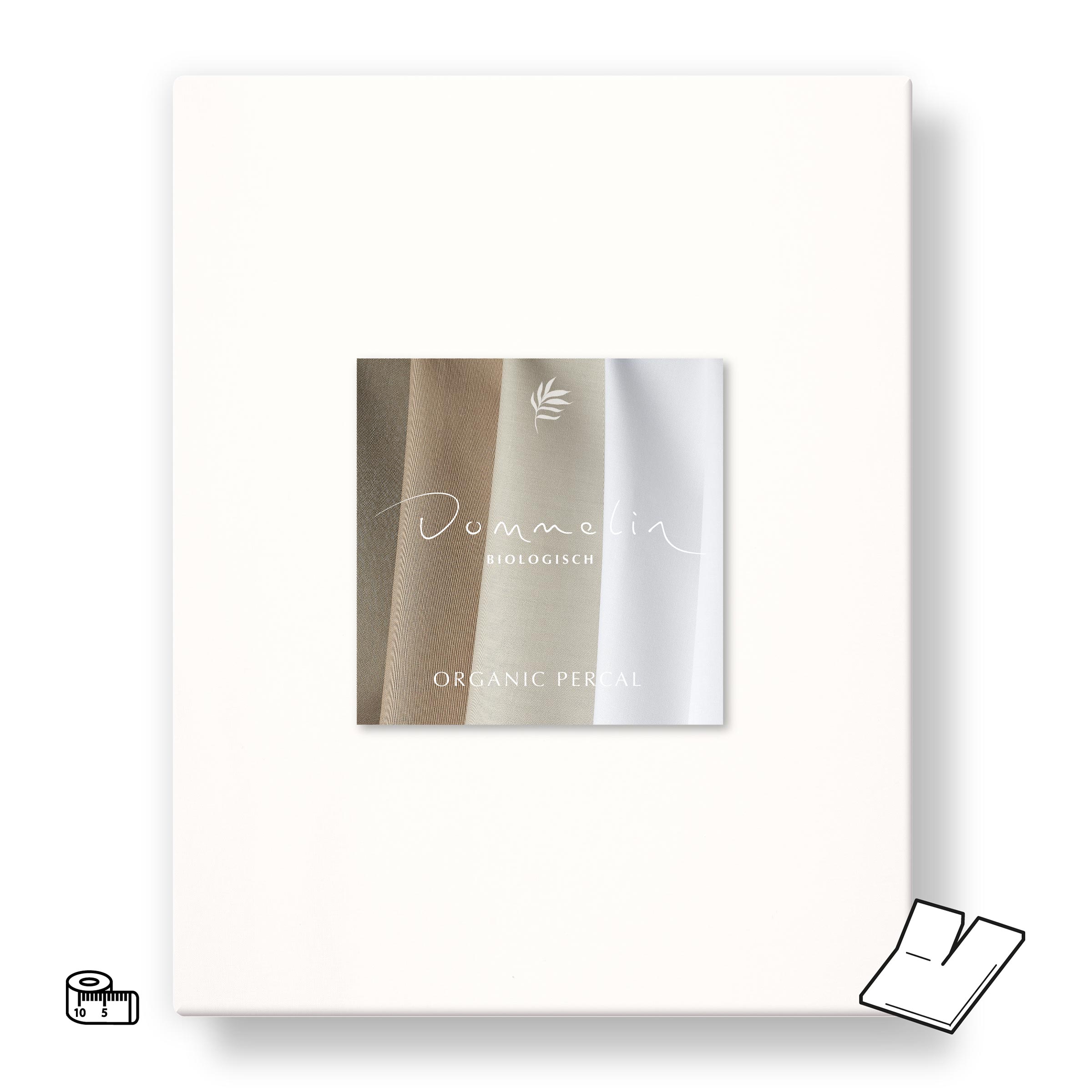 Dommelin Split Topper Hoeslaken op Maat Organic Percal 200TC