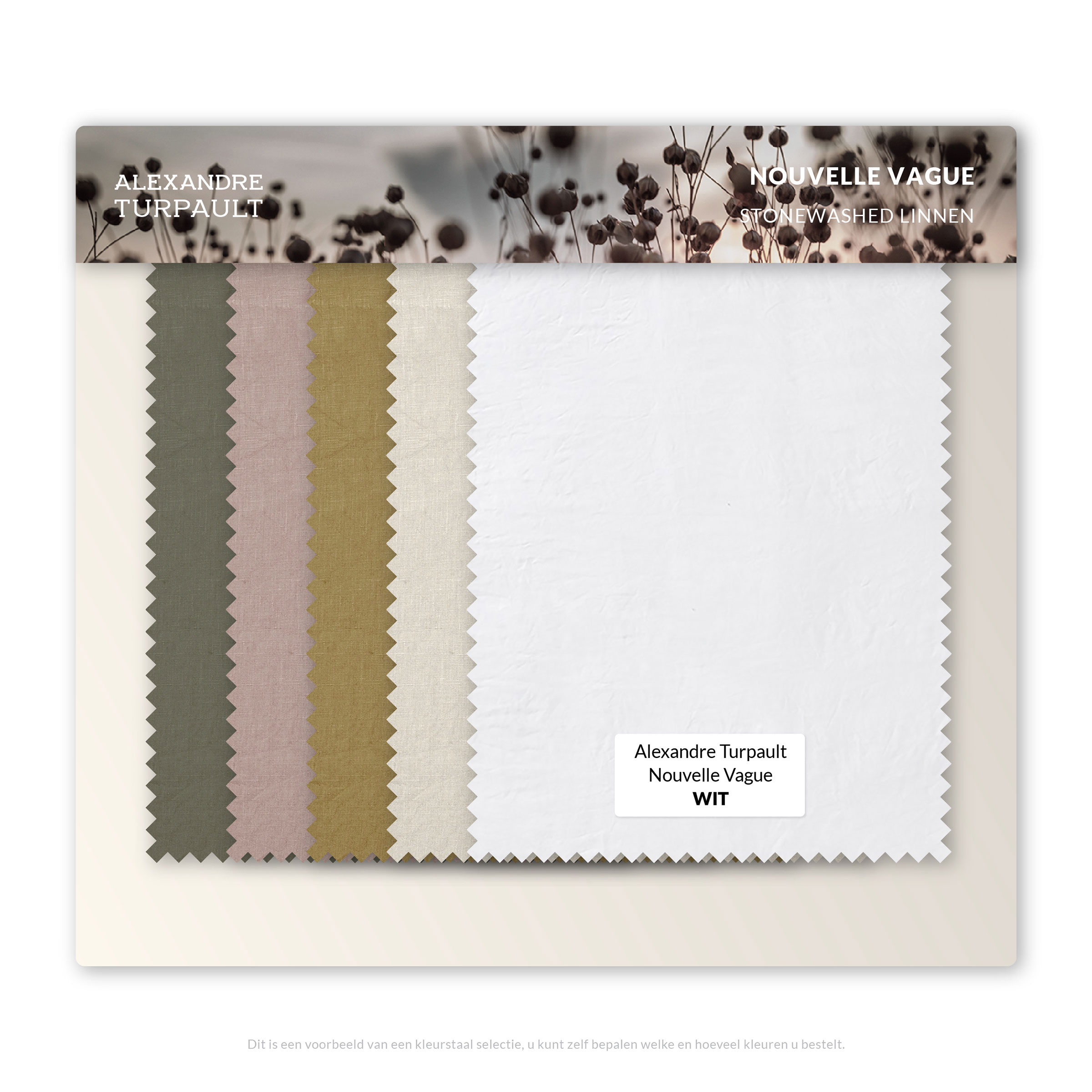 Alexandre Turpault Kleurstalen Nouvelle Vague Stonewashed Linnen
