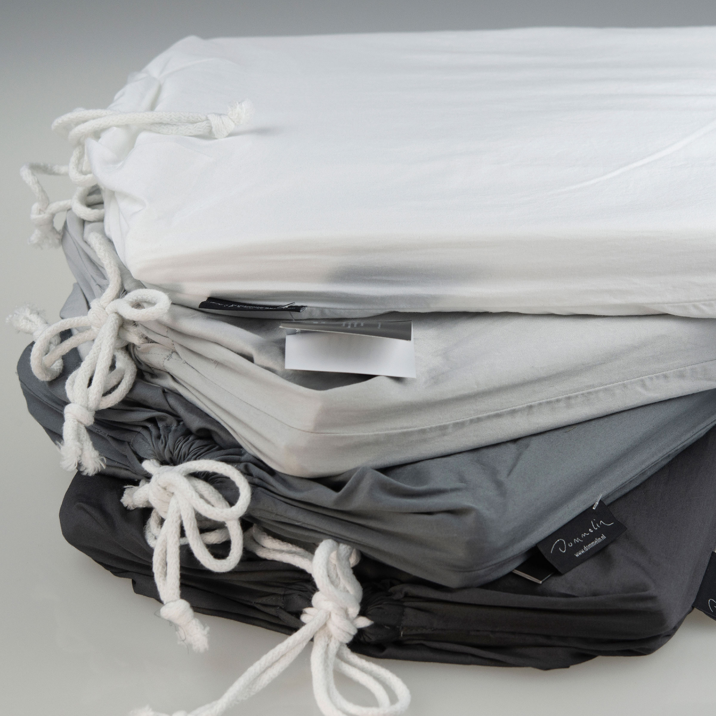 Dommelin Dekbedovertrekset Lavado Stonewashed Satijn 300TC Wit