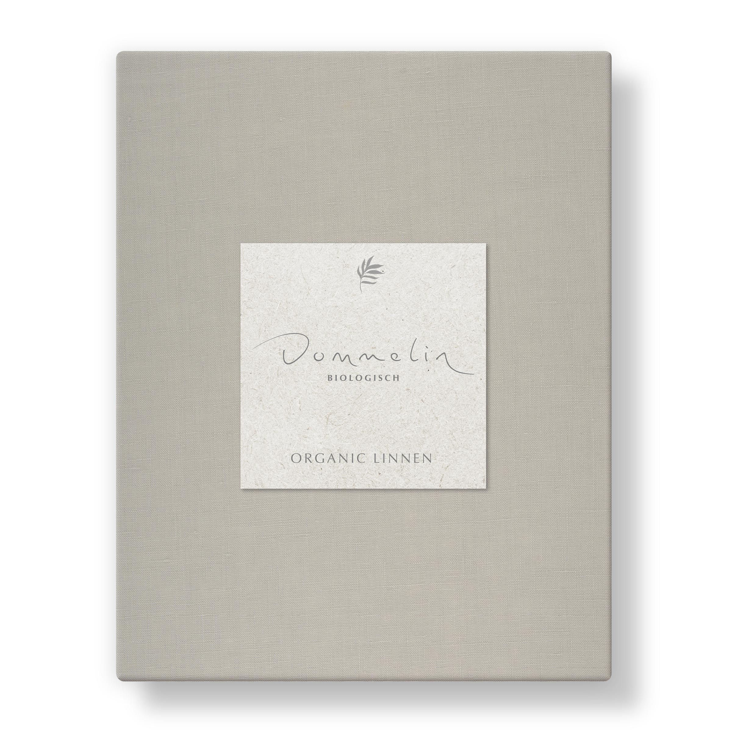 Dommelin Split Hoeslaken Organic Linnen 140TC Platinum