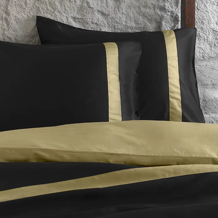 Dommelin dekbedovertrek Listra Zwart Brons