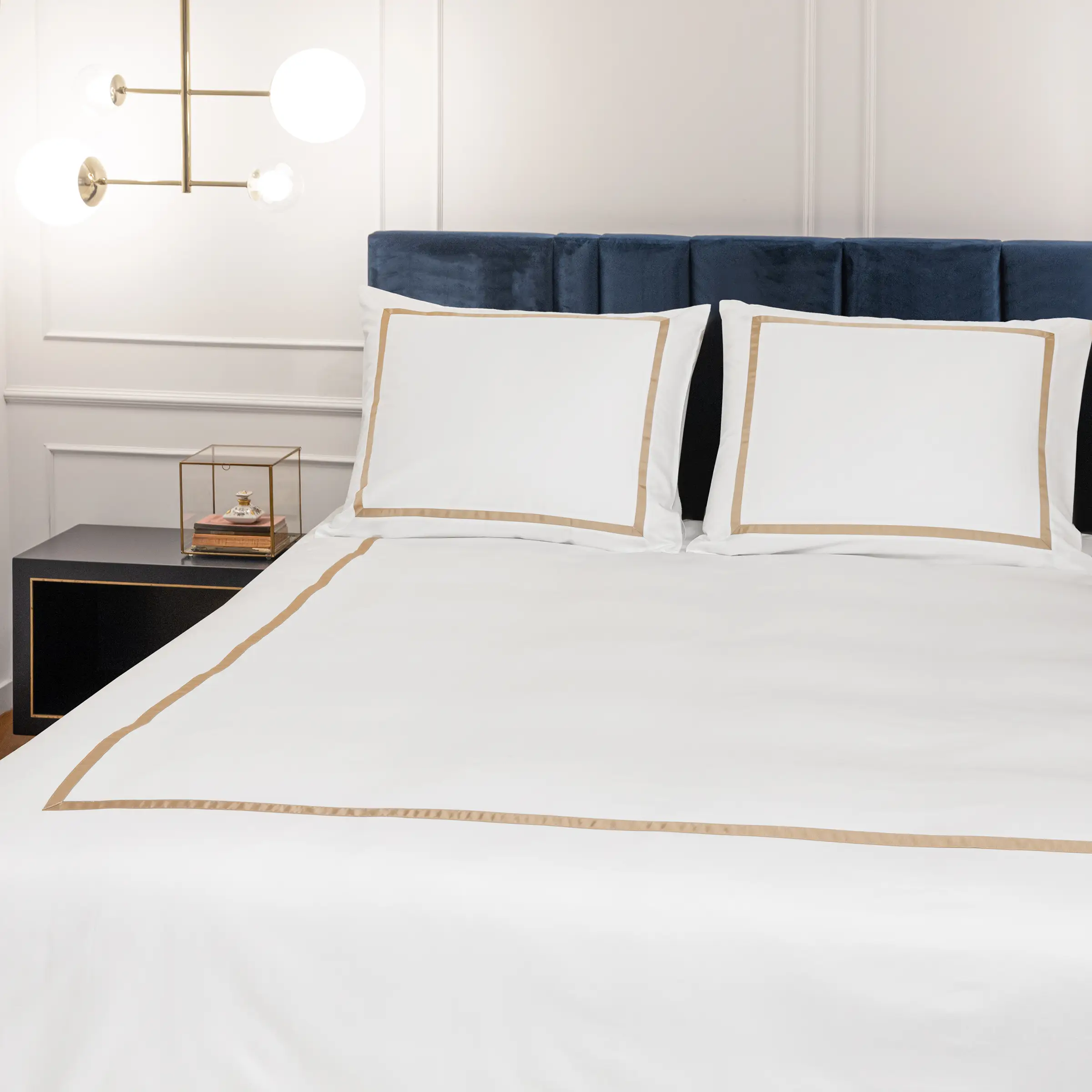 Dommelin Dekbedovertrekset Mirror Satijn 600TC Wit