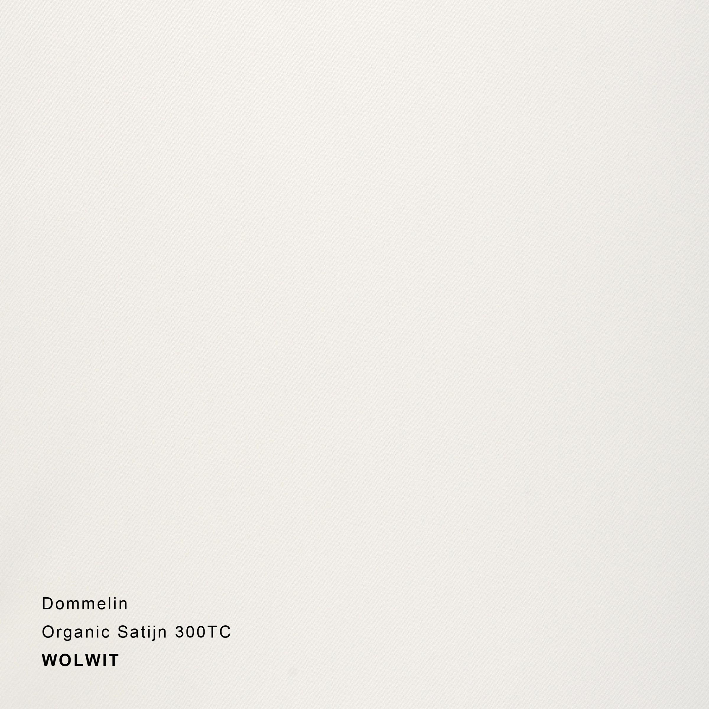 Dommelin Kussensloop Organic Satijn 300TC Wolwit