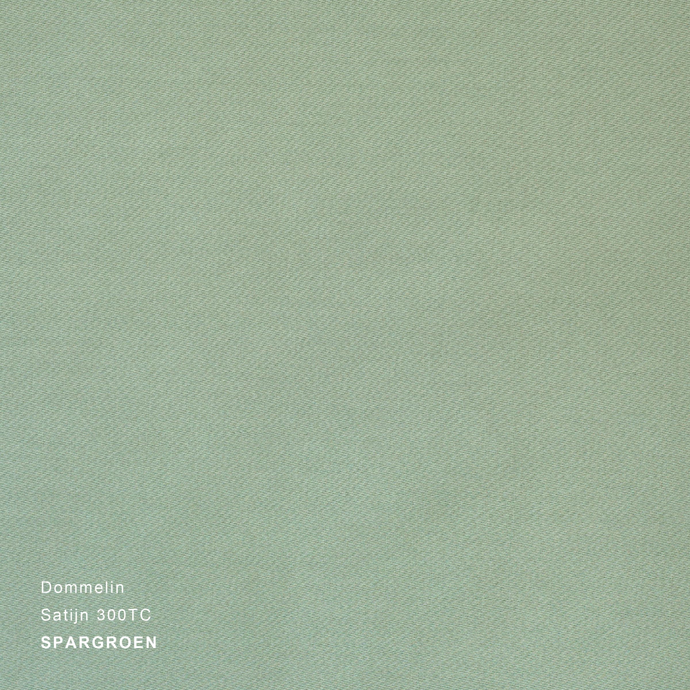 Dommelin Dekbedovertrek Set Satijn 300TC Spargroen