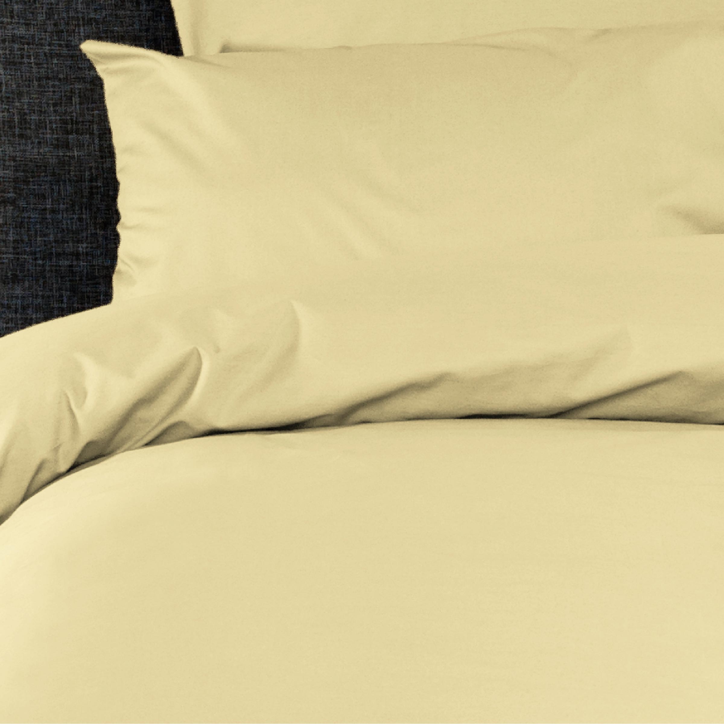 Dommelin Dekbedovertrek Set Percal 200TC Lichtgeel 