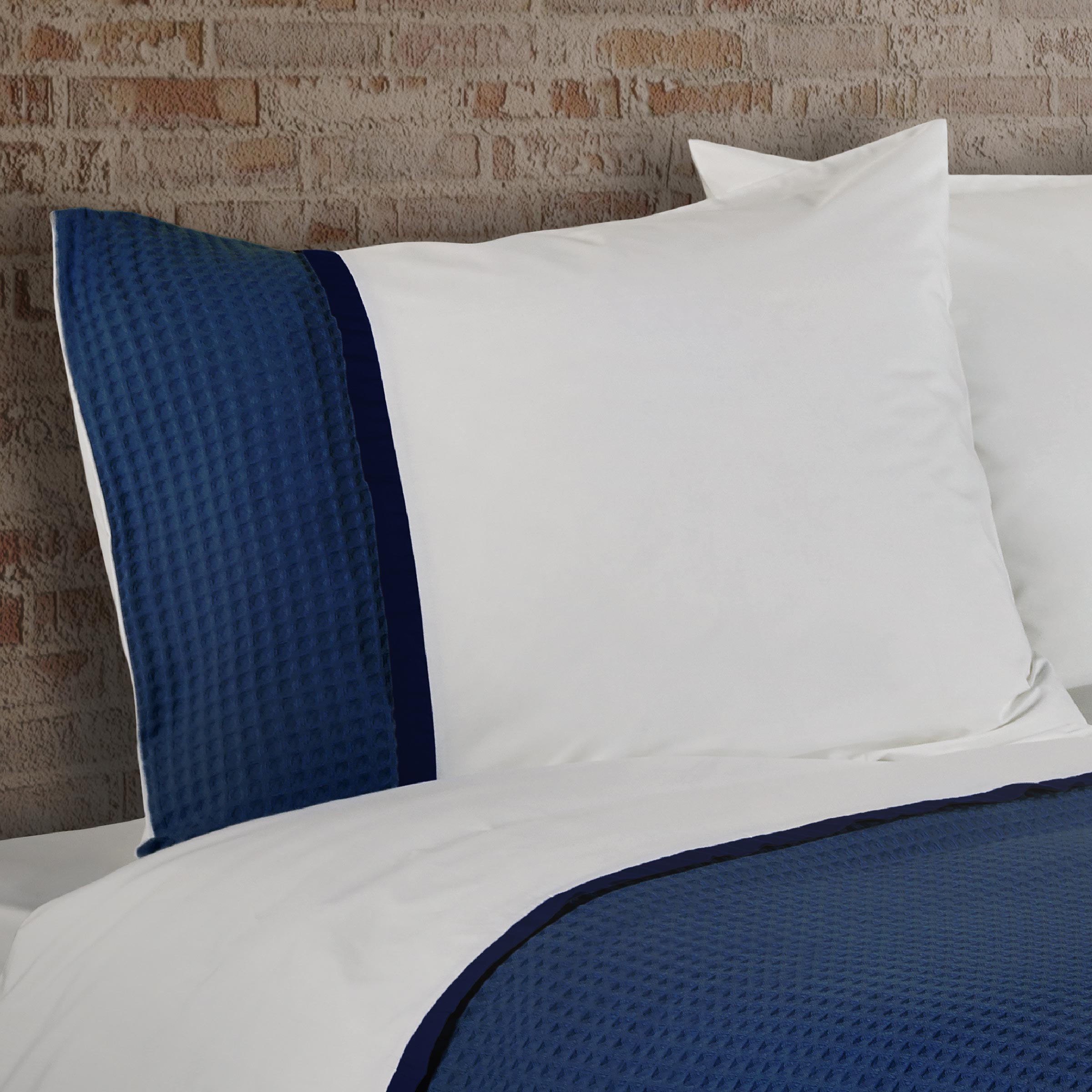 Dommelin Kussensloop Bari Percal 200TC Jeansblauw - Navy 60 x 70 cm