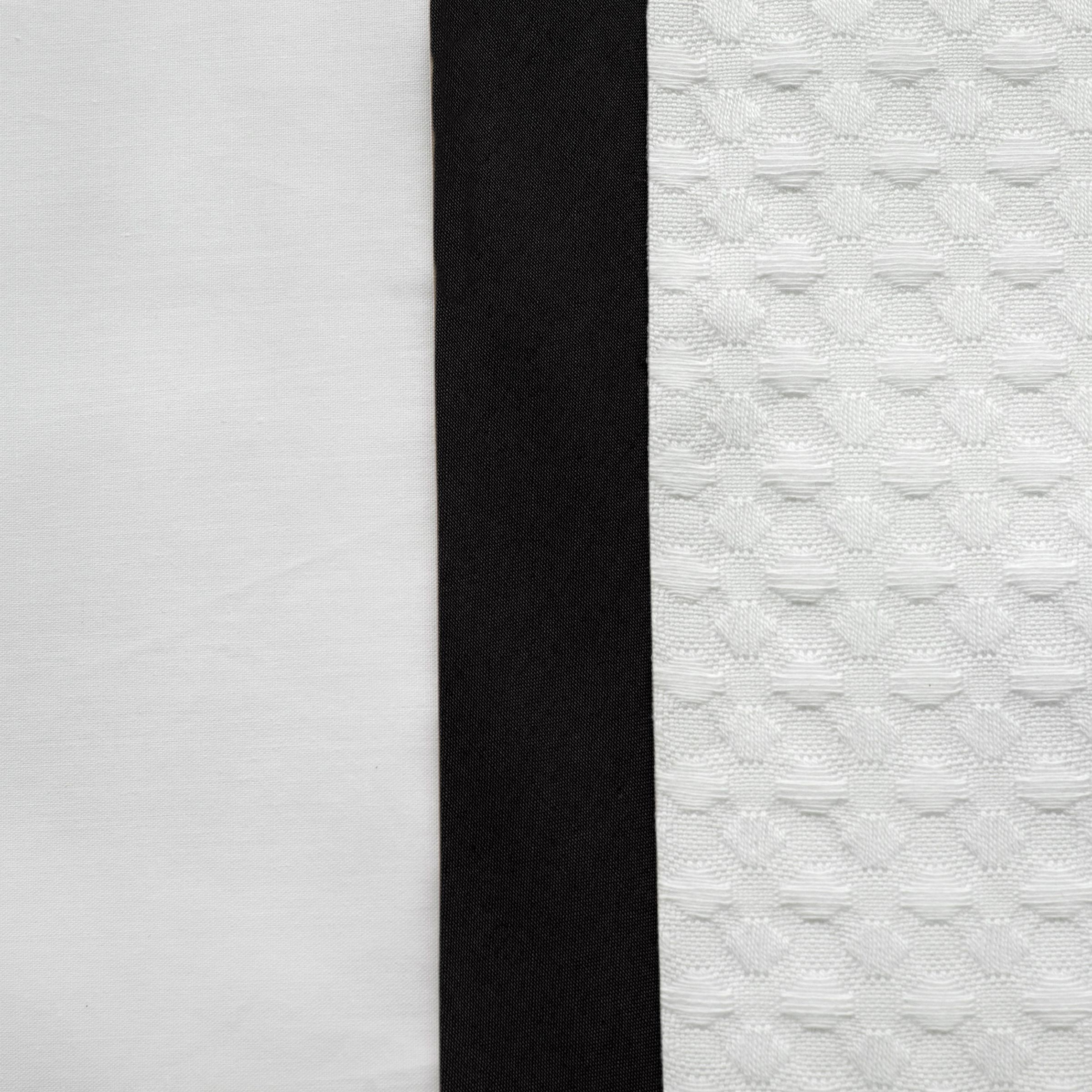 Dommelin Dekbedovertrekset Bari Percal 200TC Wit - Zwart