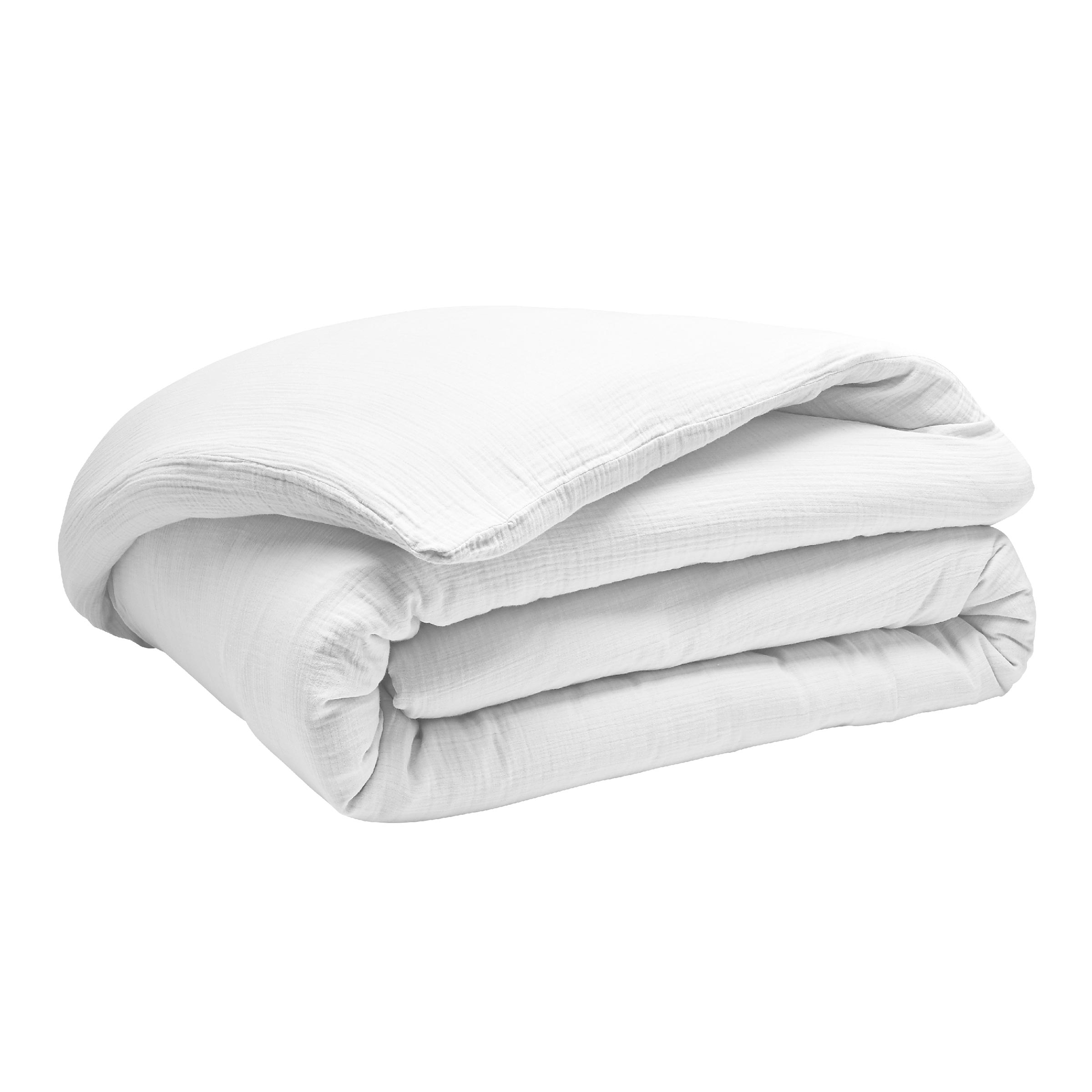 Essix Dekbedovertrek Set Tendresse Stonewashed Katoengaas 145TC Wit 