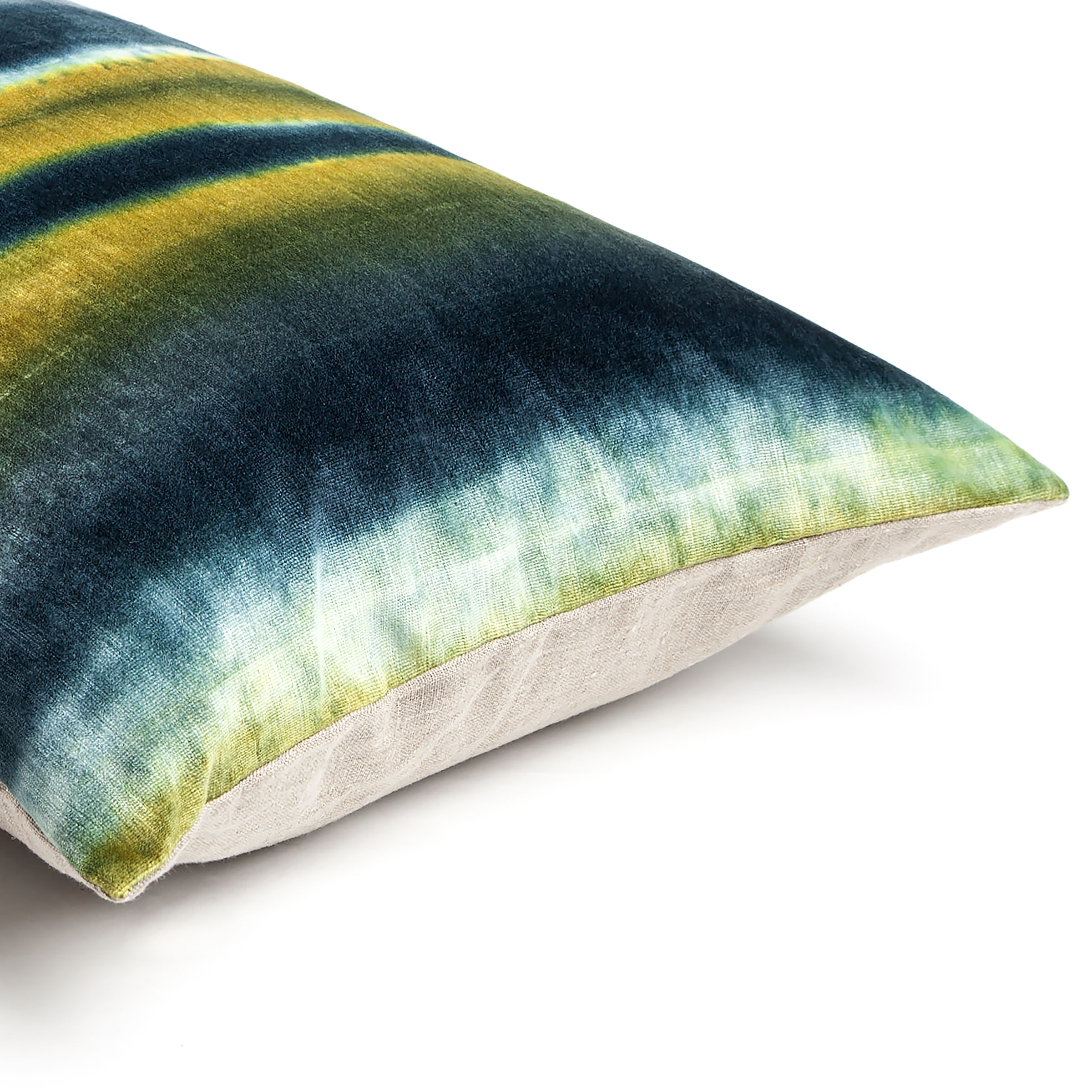 Mrs.Me Sierkussen Gradient Velours Teal Piccalilli 45 x 60 cm