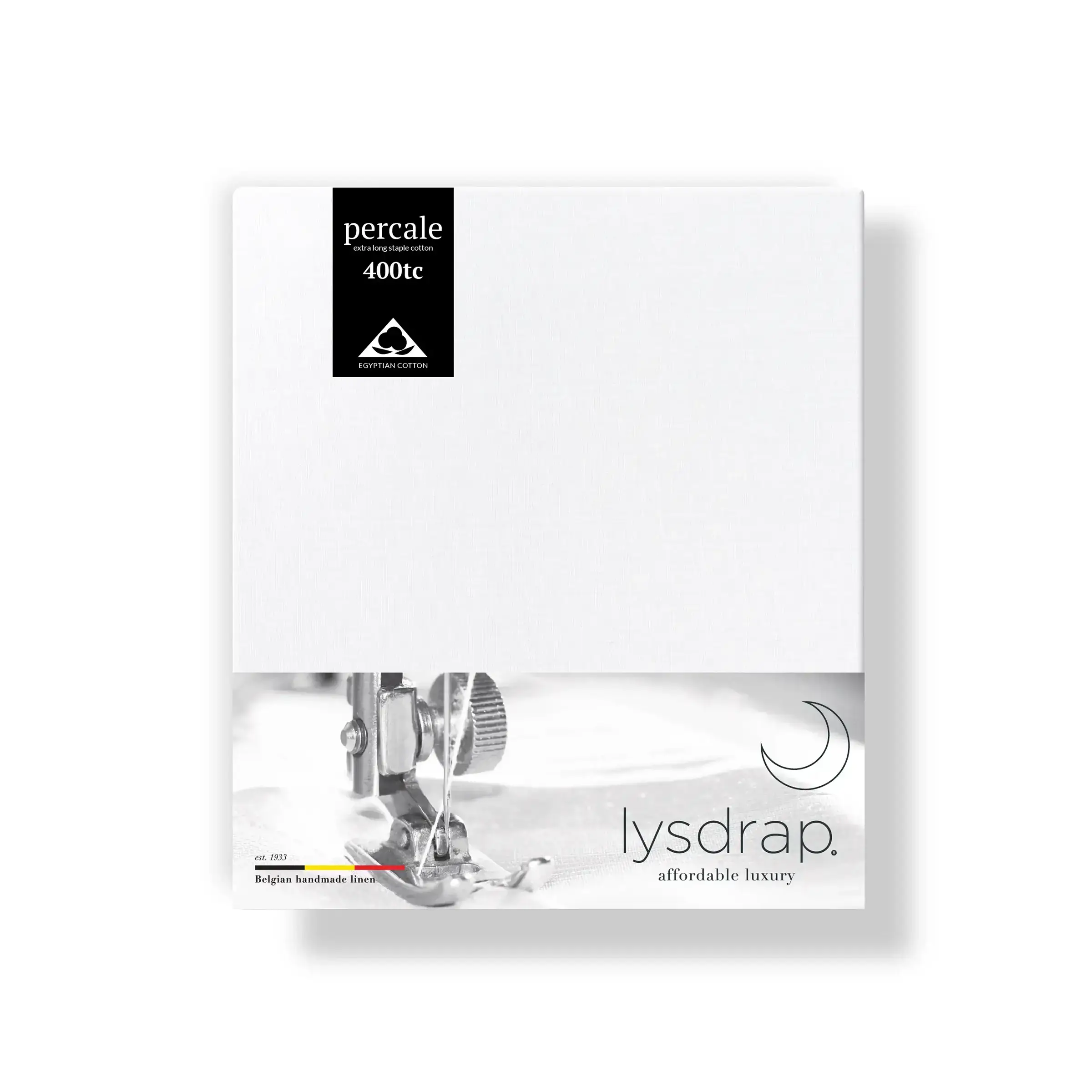Lysdrap Kussensloop Virgo Percal 400TC Wit