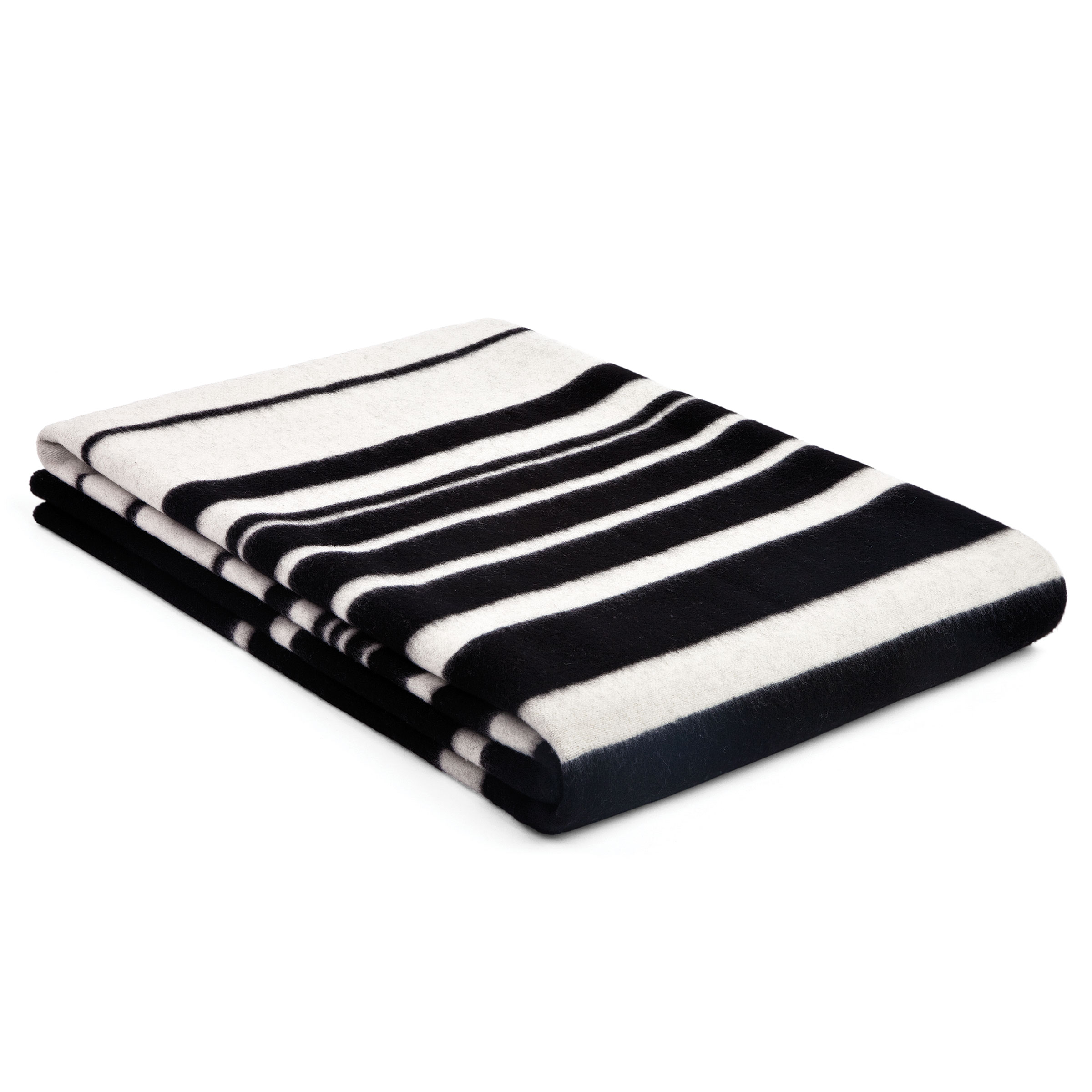 Mrs.Me Deken Blake Katoen - Wol Zwart - Off White 150 x 290 cm