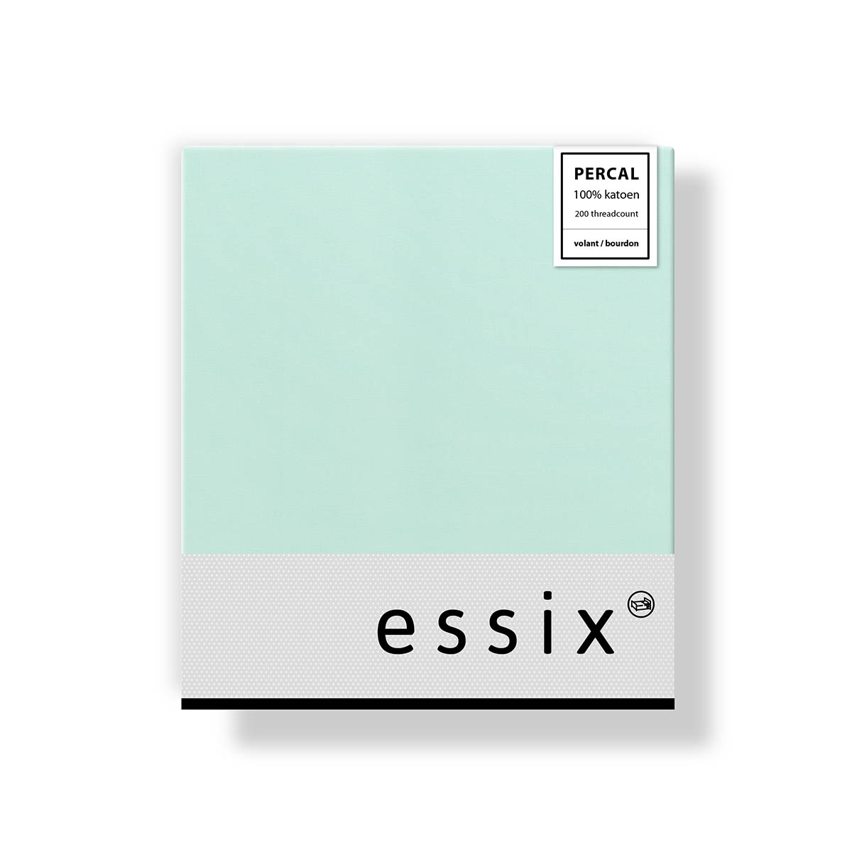 Essix Kussensloop Royal Line Percal 200TC Menthe 50 x 70 cm