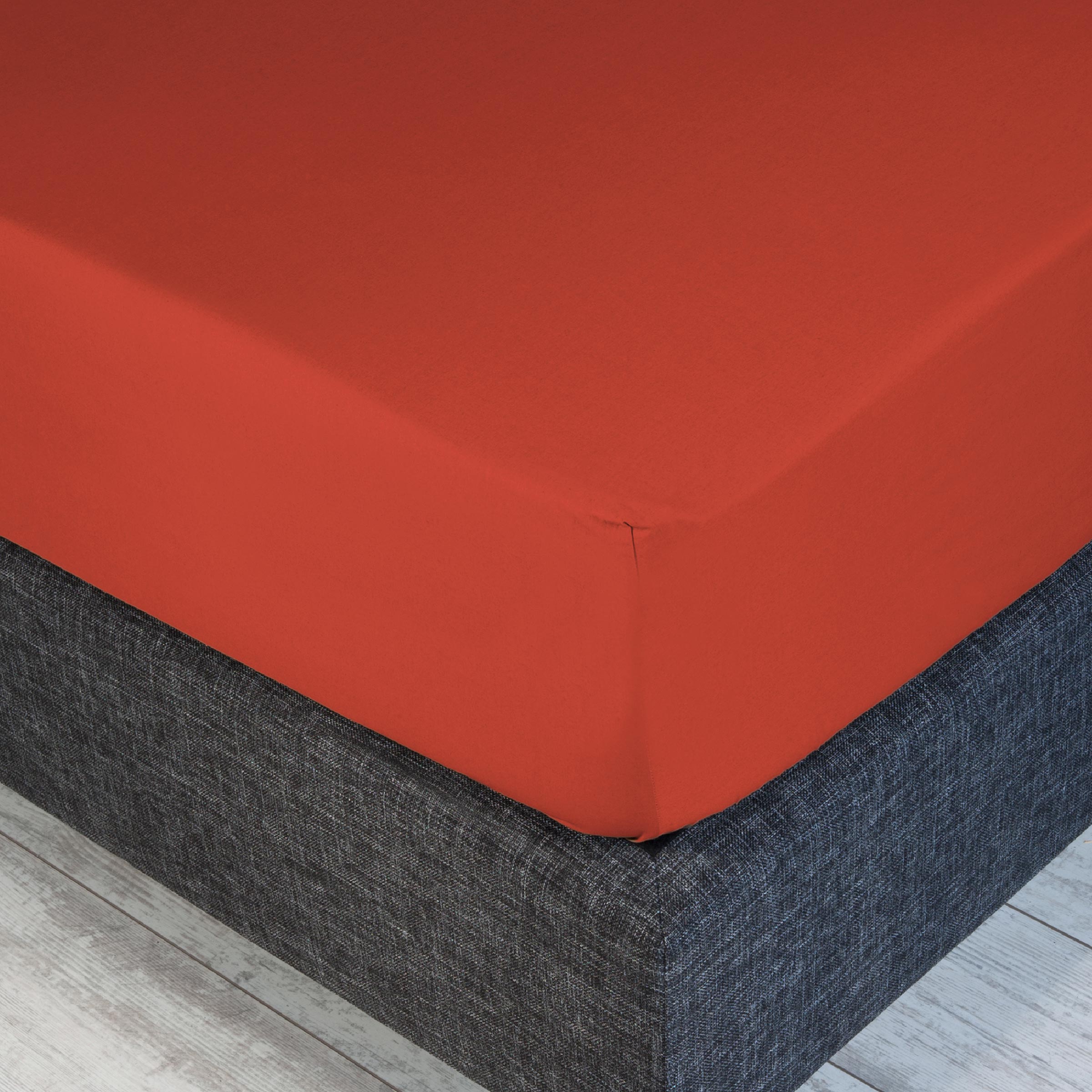 Dommelin Split Hoeslaken Percal 200TC Terracotta