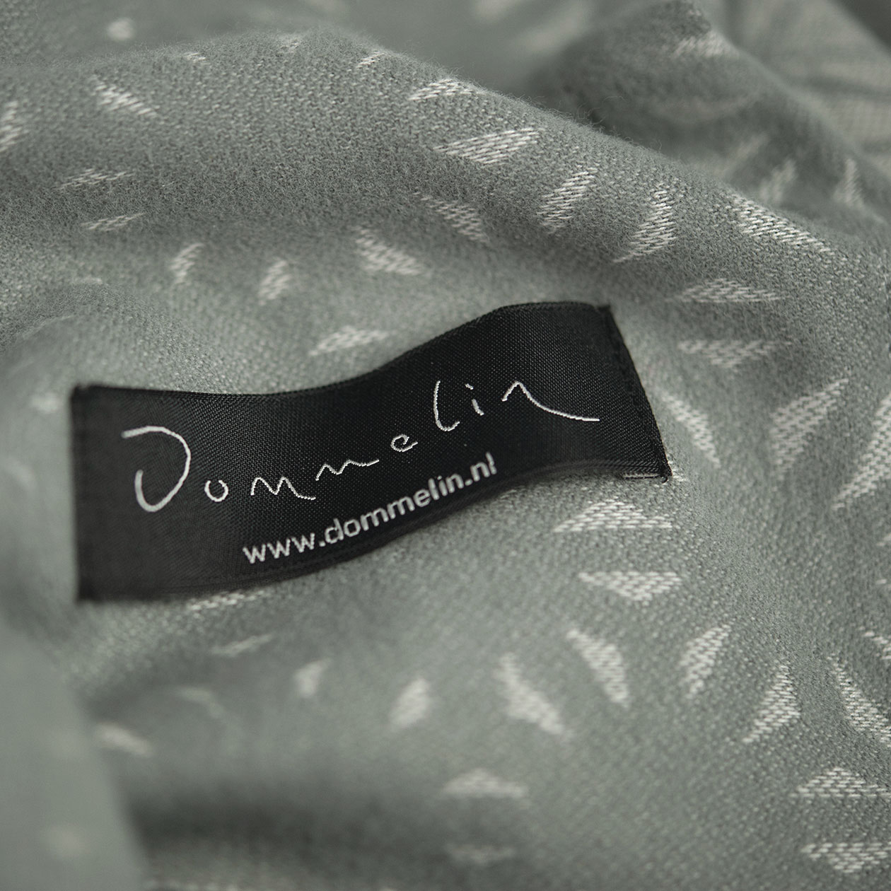 Dommelin Plaid Stella Katoen Groengrijs