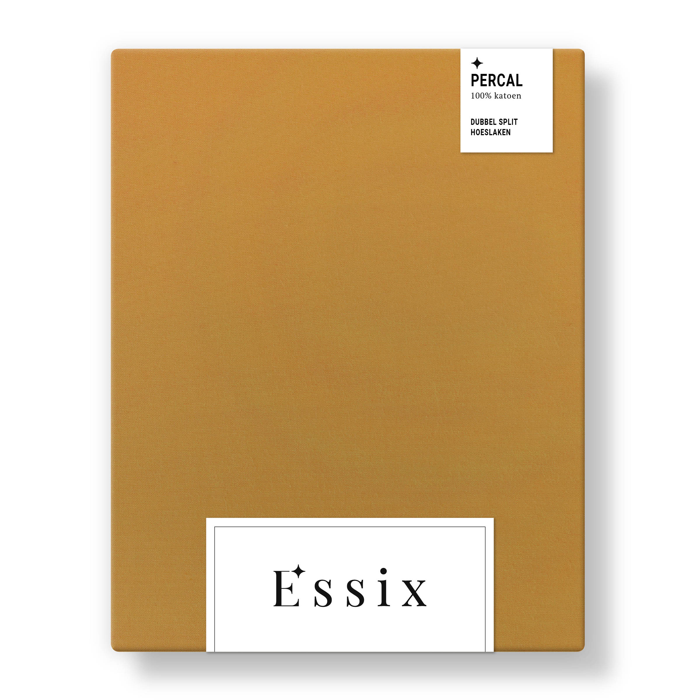 Essix Dubbel Split Hoeslaken Premiere Percal 200TC Sahara