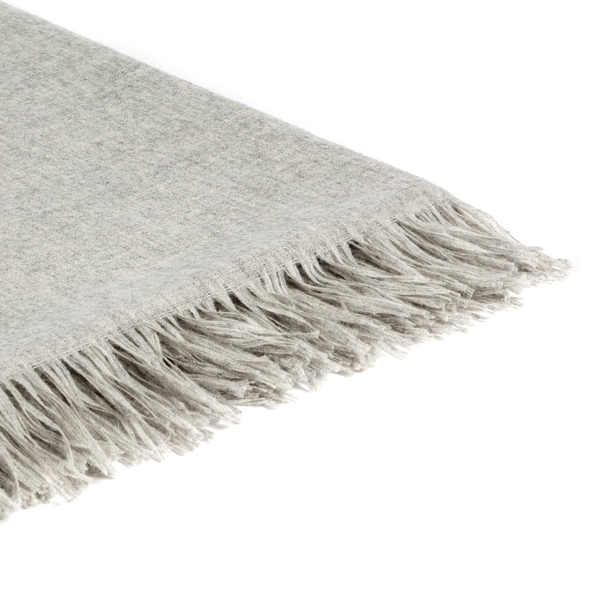 Mrs.Me Deken Nick Wol Mix Light Grey 180 x 300 cm