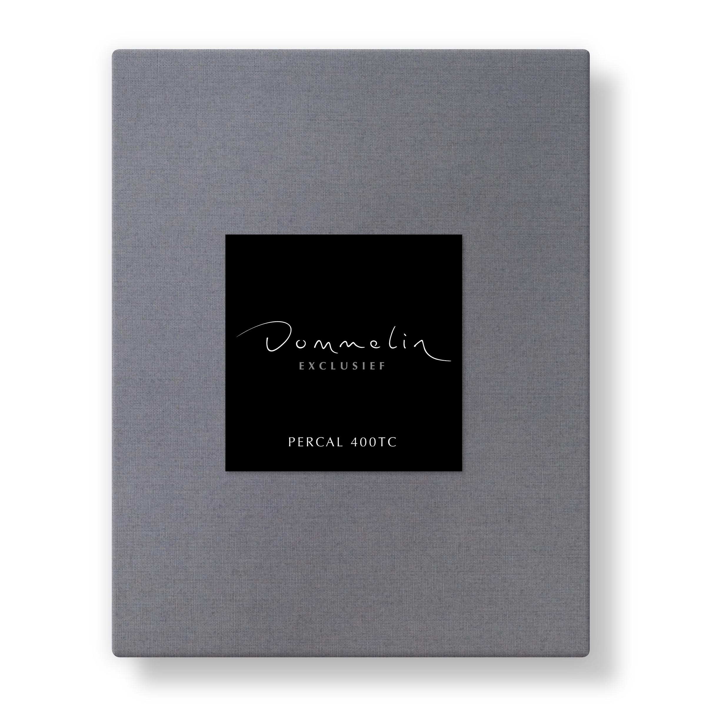 Dommelin Dubbel Split Hoeslaken Percal 400TC Zink