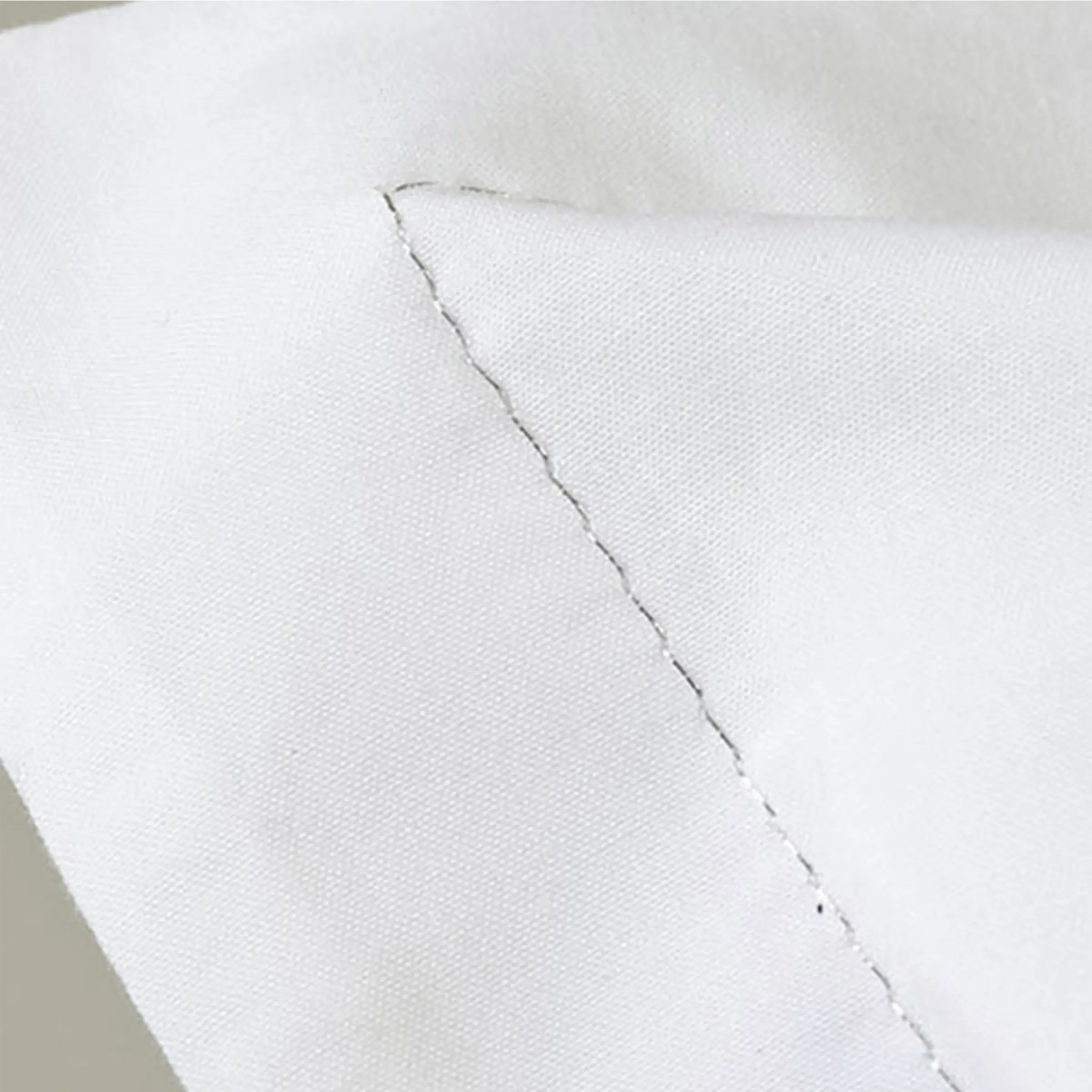 Mrs.Me Dekbedovertrekset Silver Stitch Percal 400TC Wit