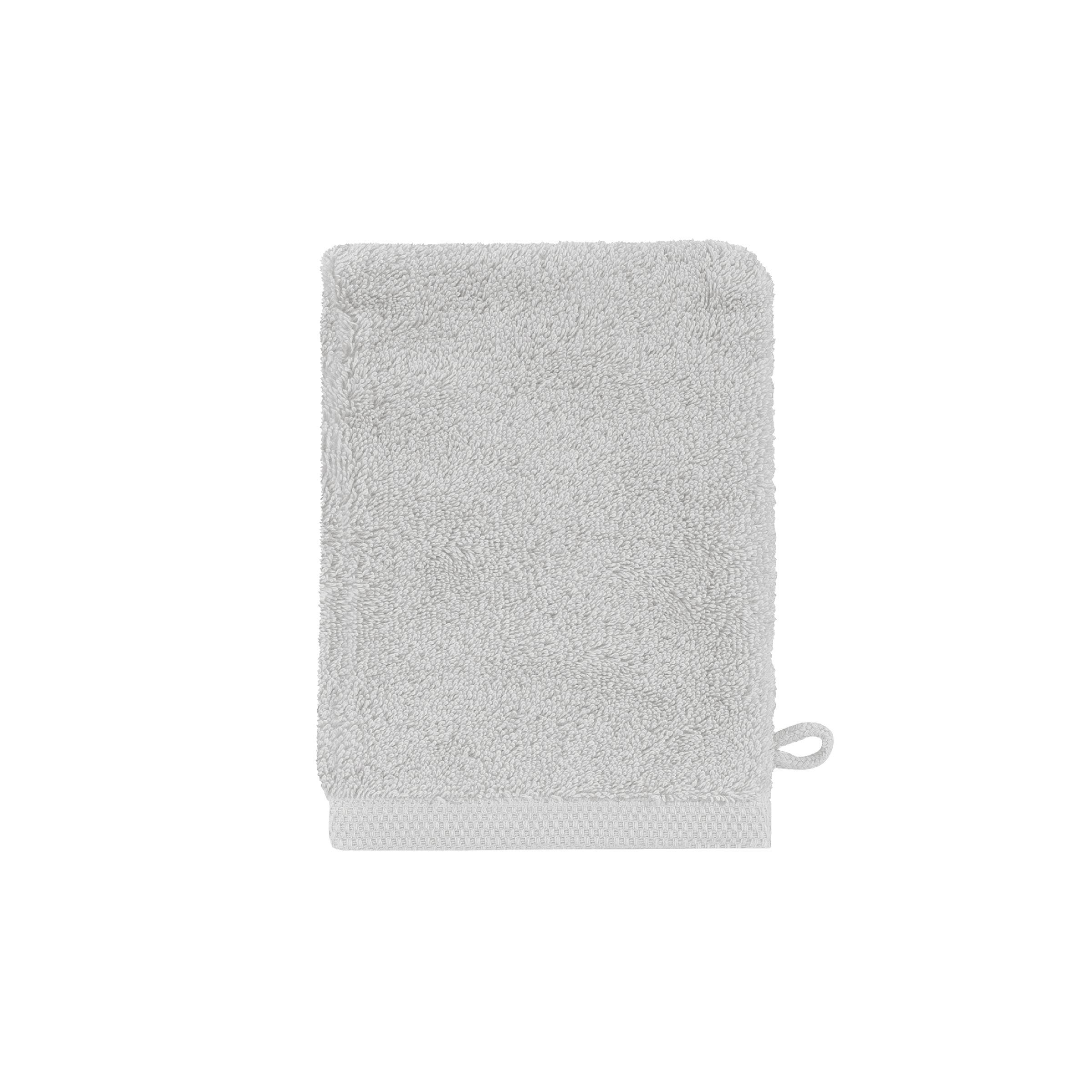 Alexandre Turpault Washandje Essentiel Organic Katoen 650 gr/m2 Light Grey 16 x 21 cm