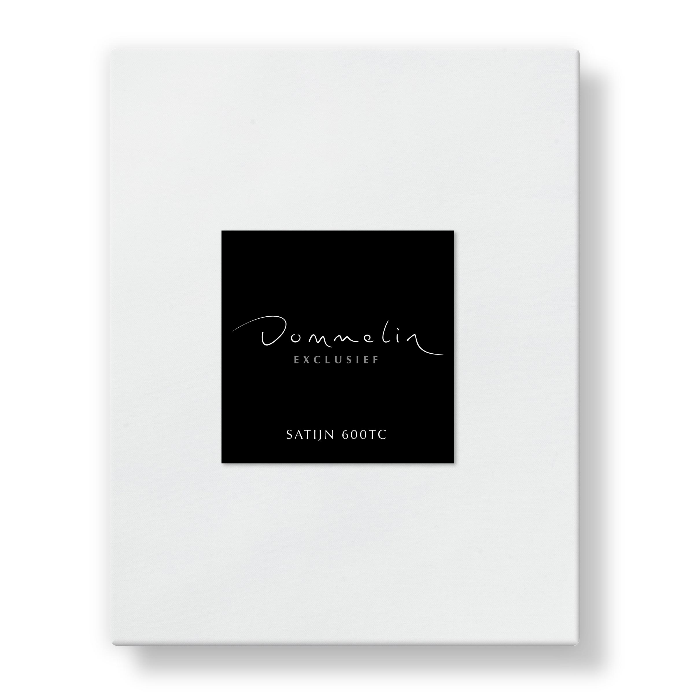 Dommelin Dubbel Split Topper Hoeslaken Satijn 600TC Wit   