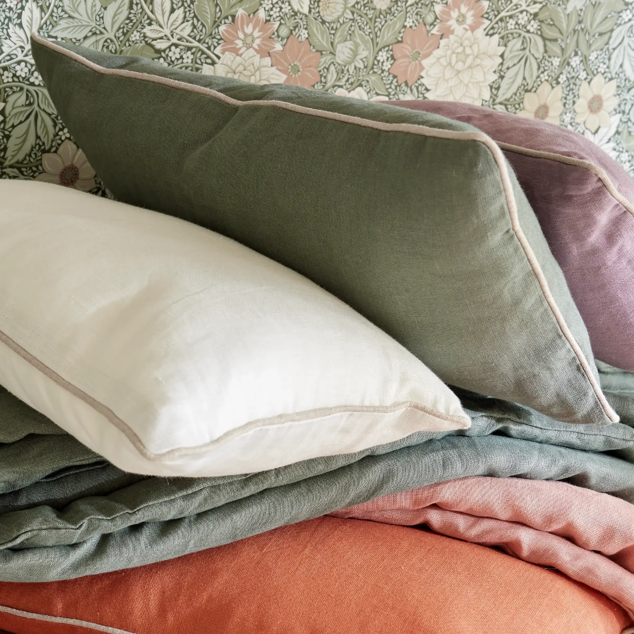 Essix Sierkussen Arty Linnen Vert de Gris 30 x 50 cm