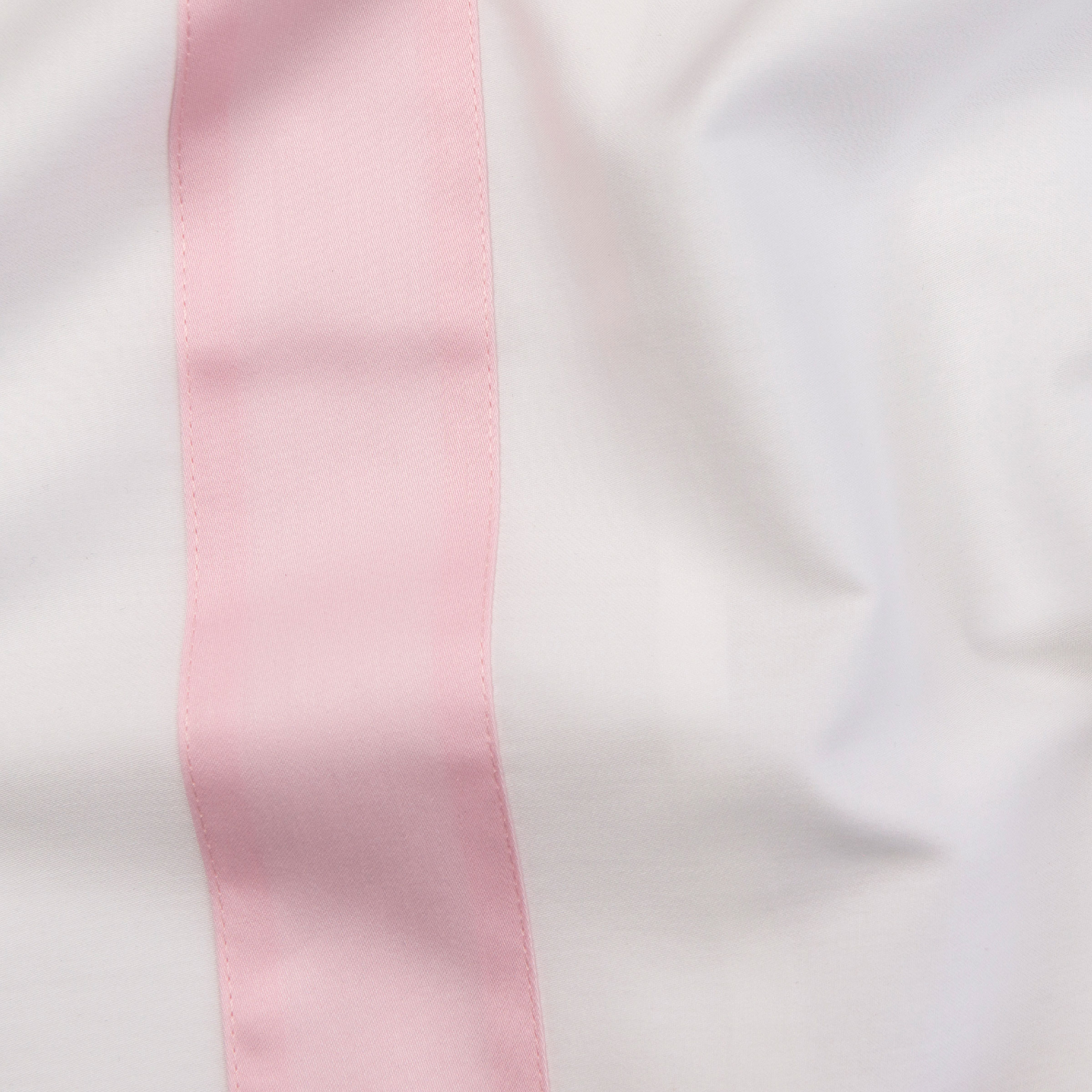 Dommelin Dekbedovertrekset Listra Satijn 300TC Wit - Lichtroze