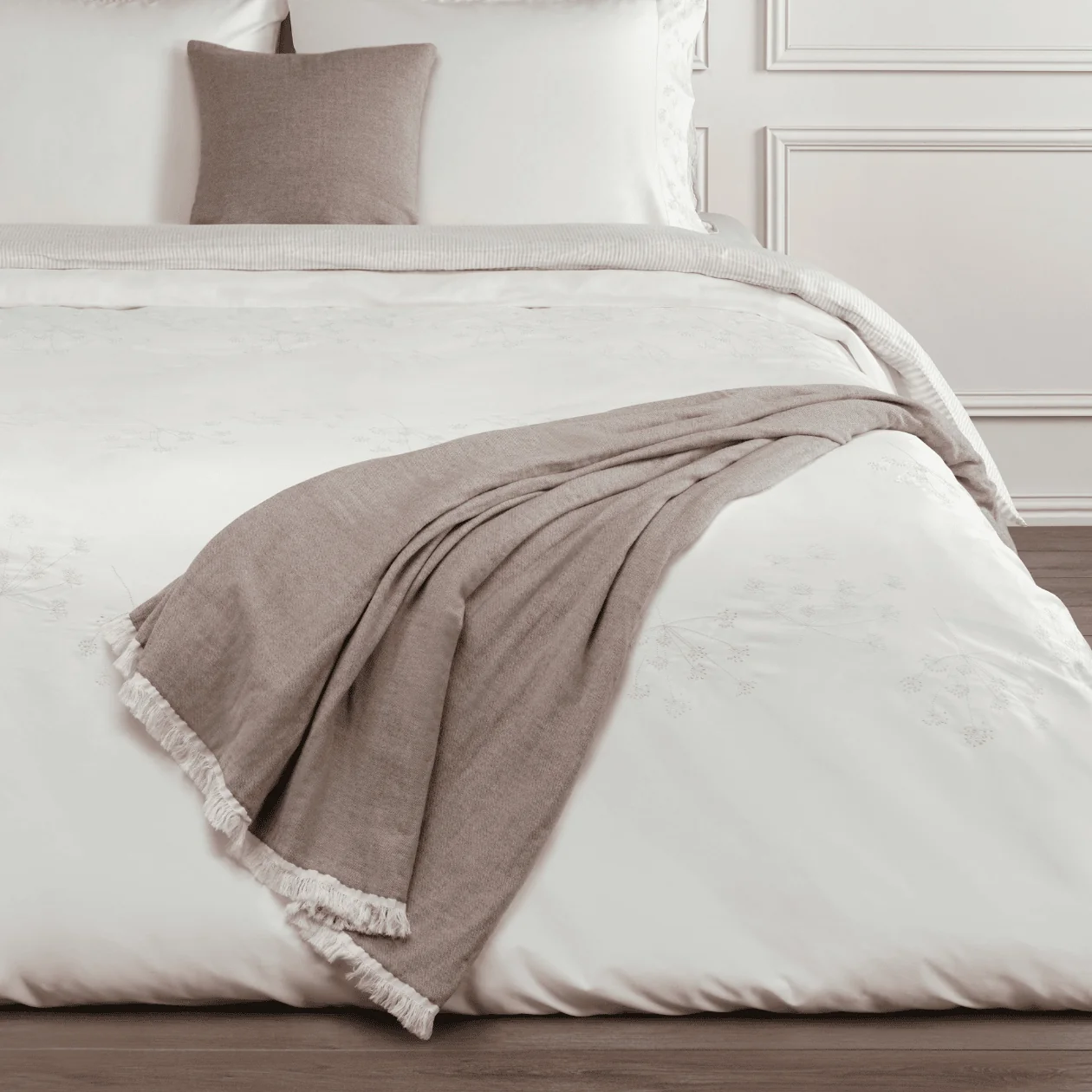 Dommelin Plaid Bravio Katoen-Wol 300 gr/m2, bed, duvet, throw, deken, linnen